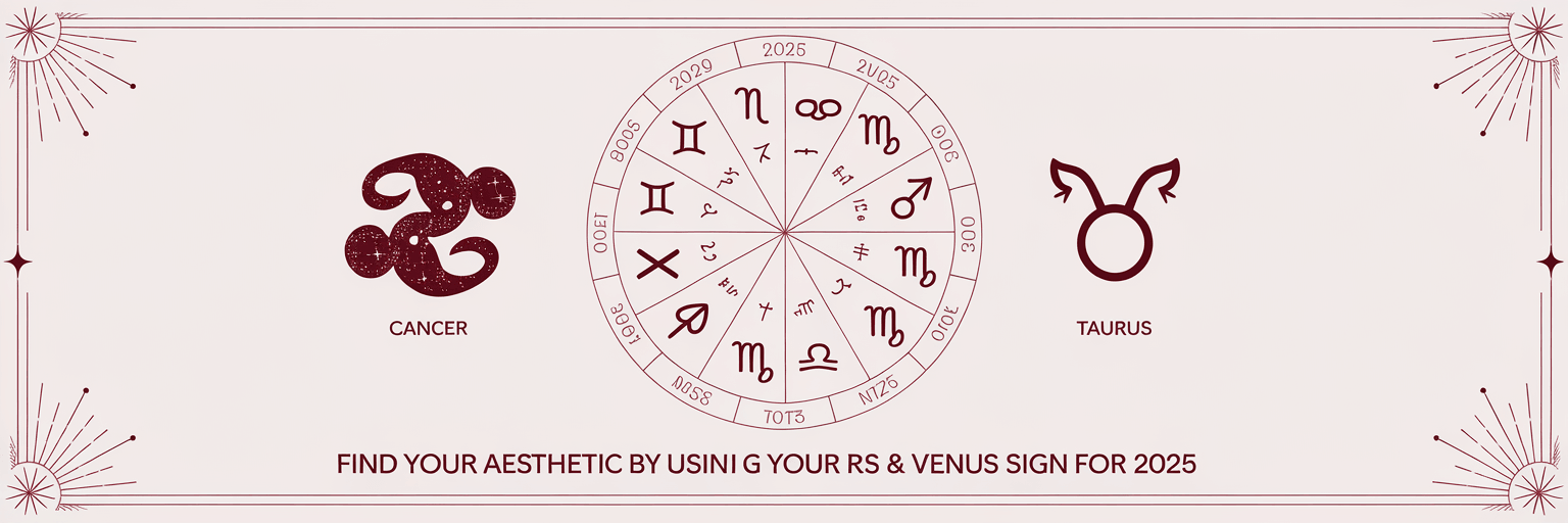 Find Your Aesthetic by Using Your Rising & Venus Sign for 2025