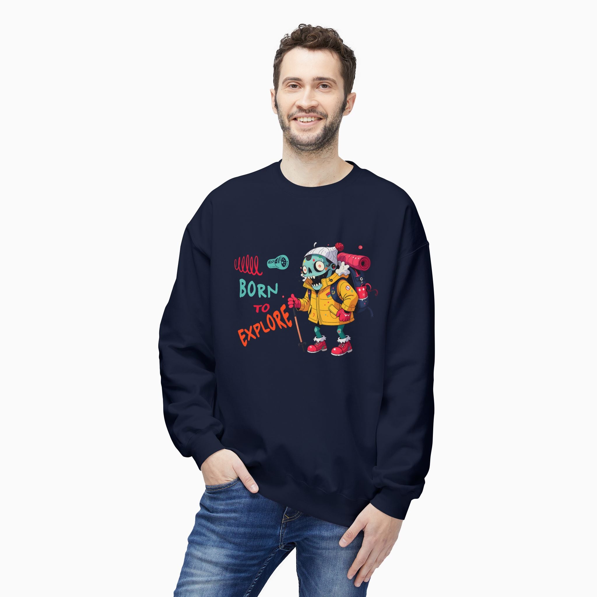 Born To Explore Zombie Unisex Sweatshirt