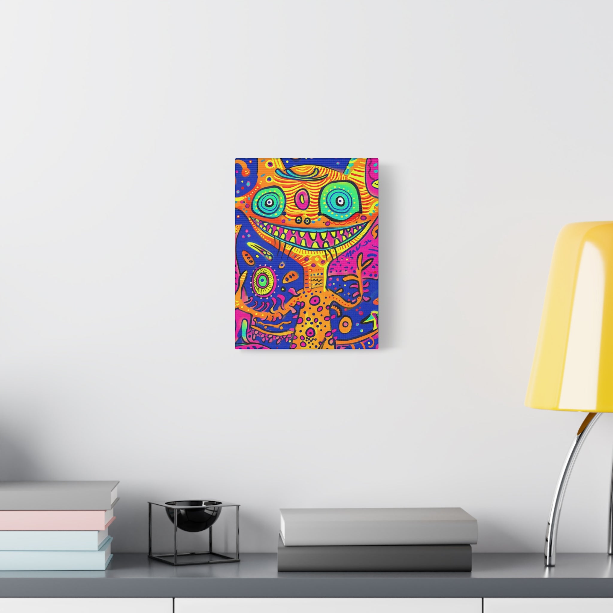 Alien & Snail Canvas Print