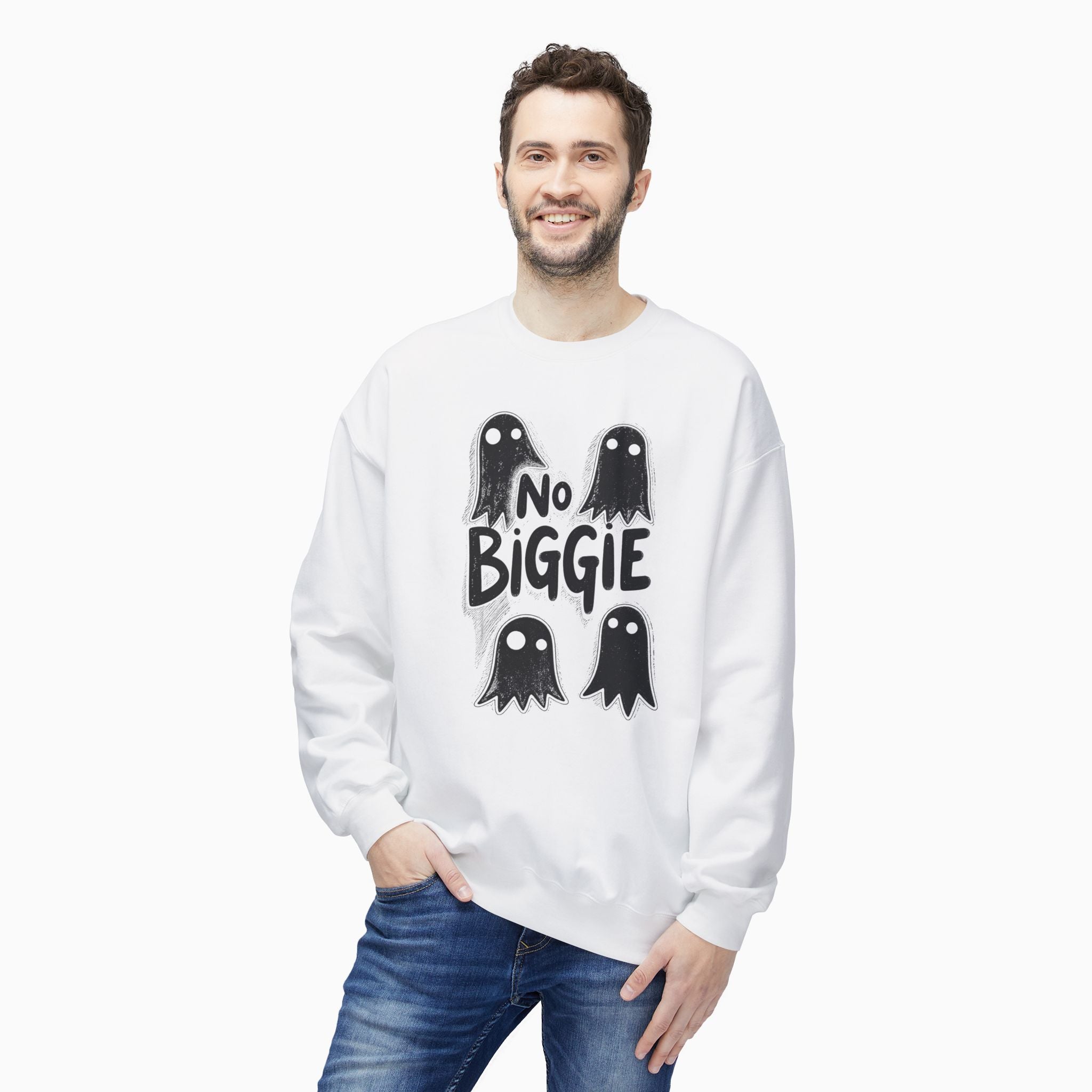 Boo Ghost & No Biggie Unisex Sweatshirt