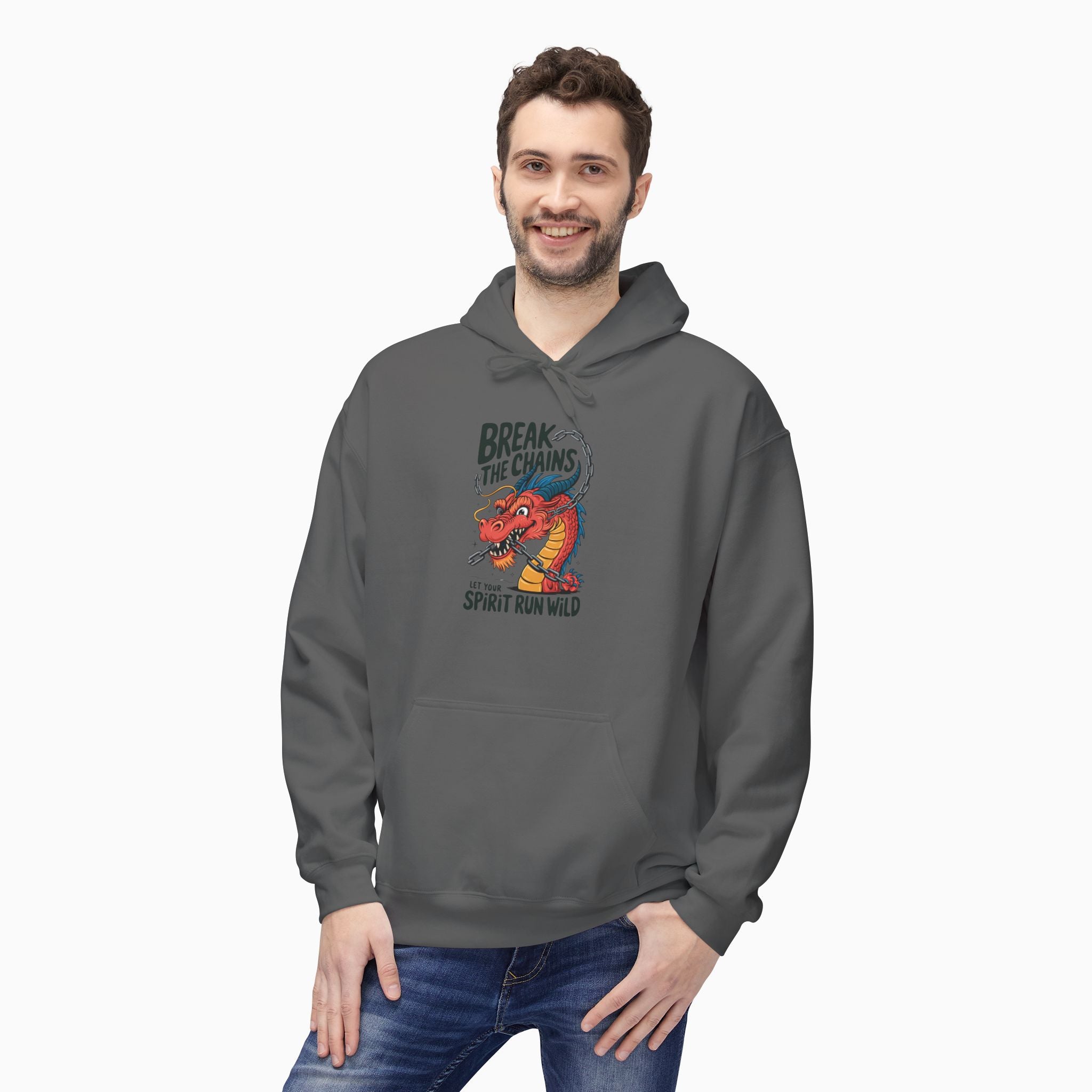 China Dragon Break the Chains Unisex Hoodie