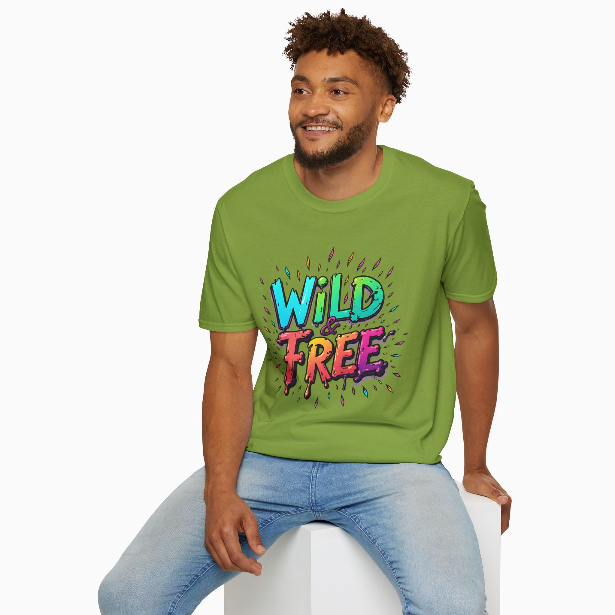 Neon Color Wild Free Unisex T-Shirt