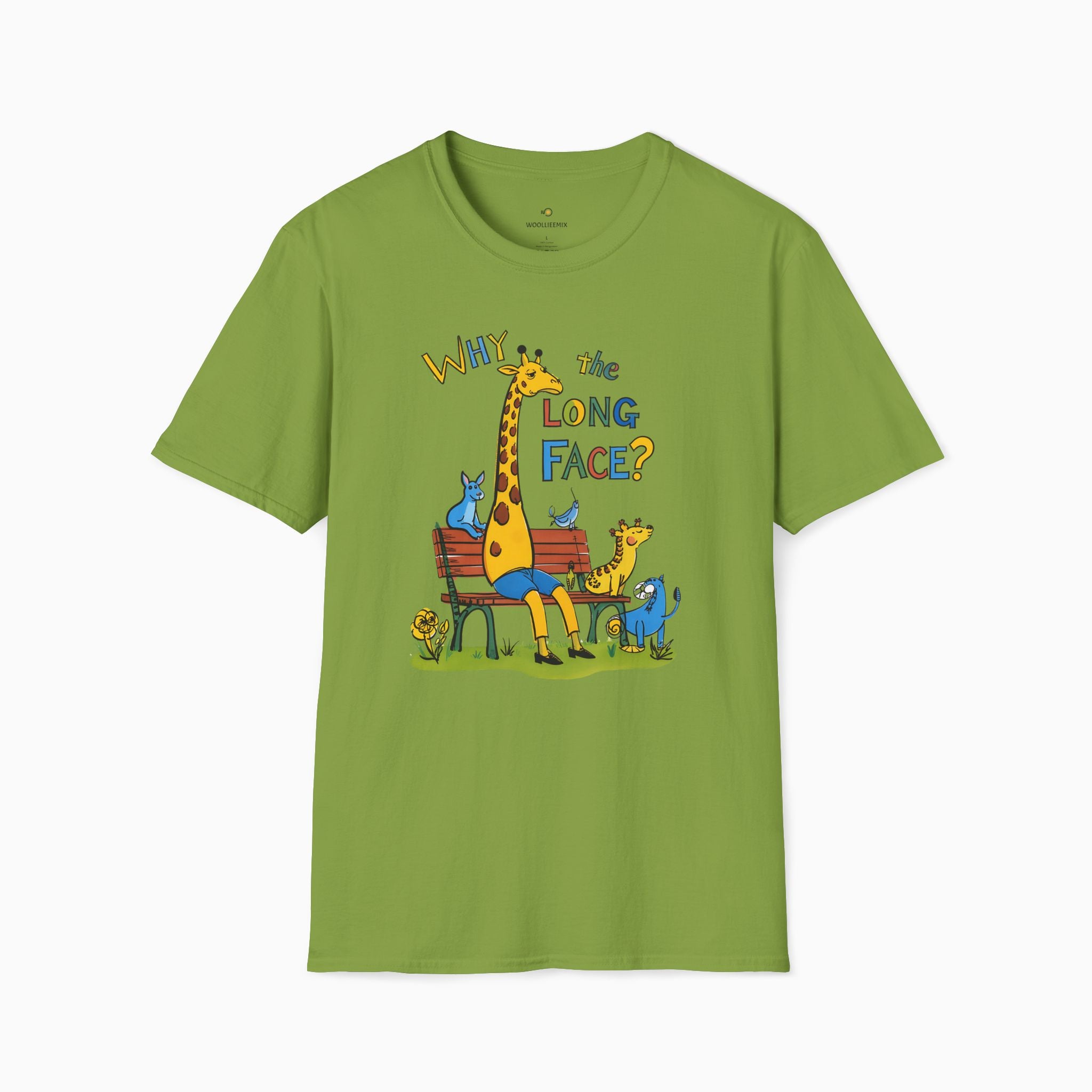 Funny Giraffe Why the Long Face Unisex T-Shirt