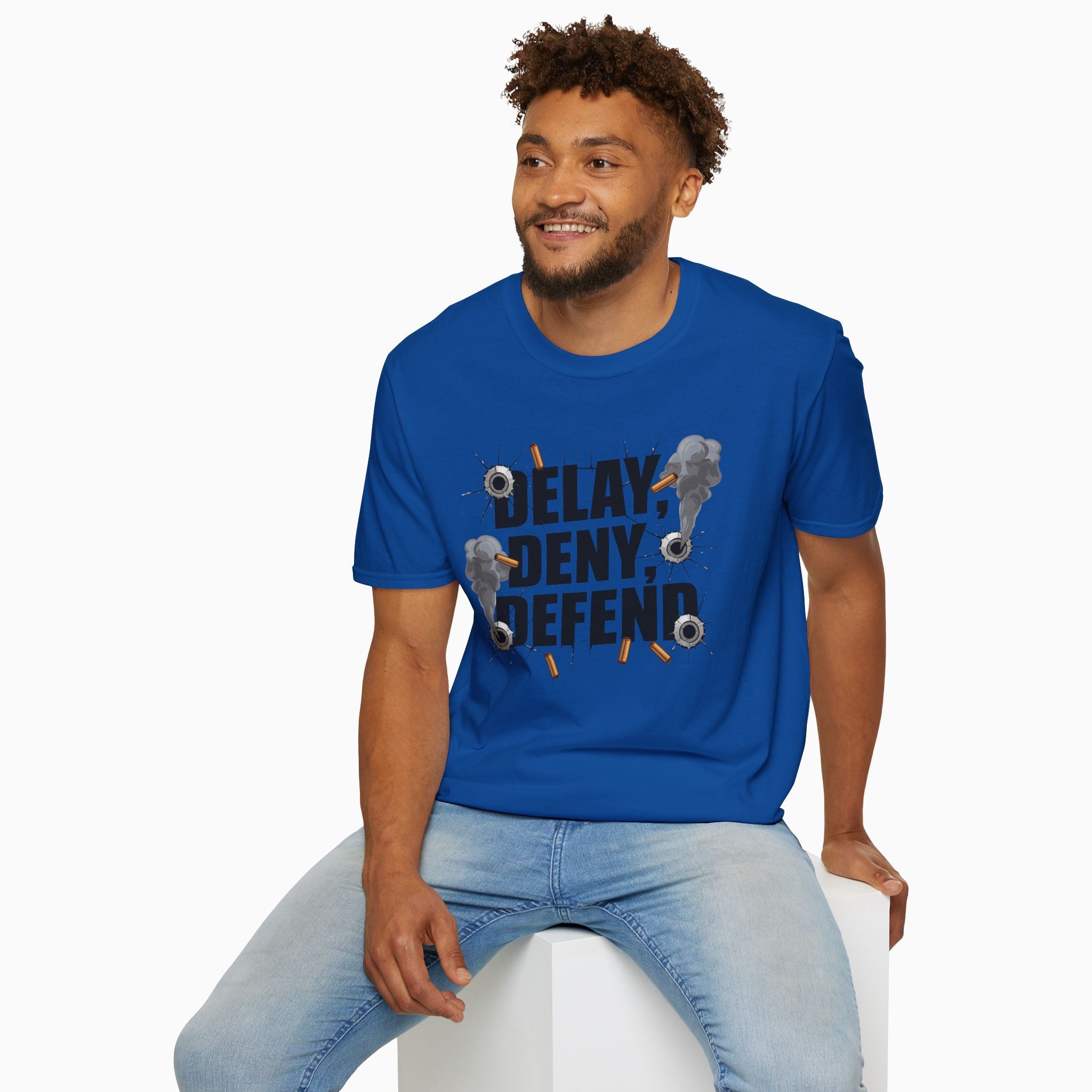 DELAY, DENY, DEFEND Unisex T-Shirt