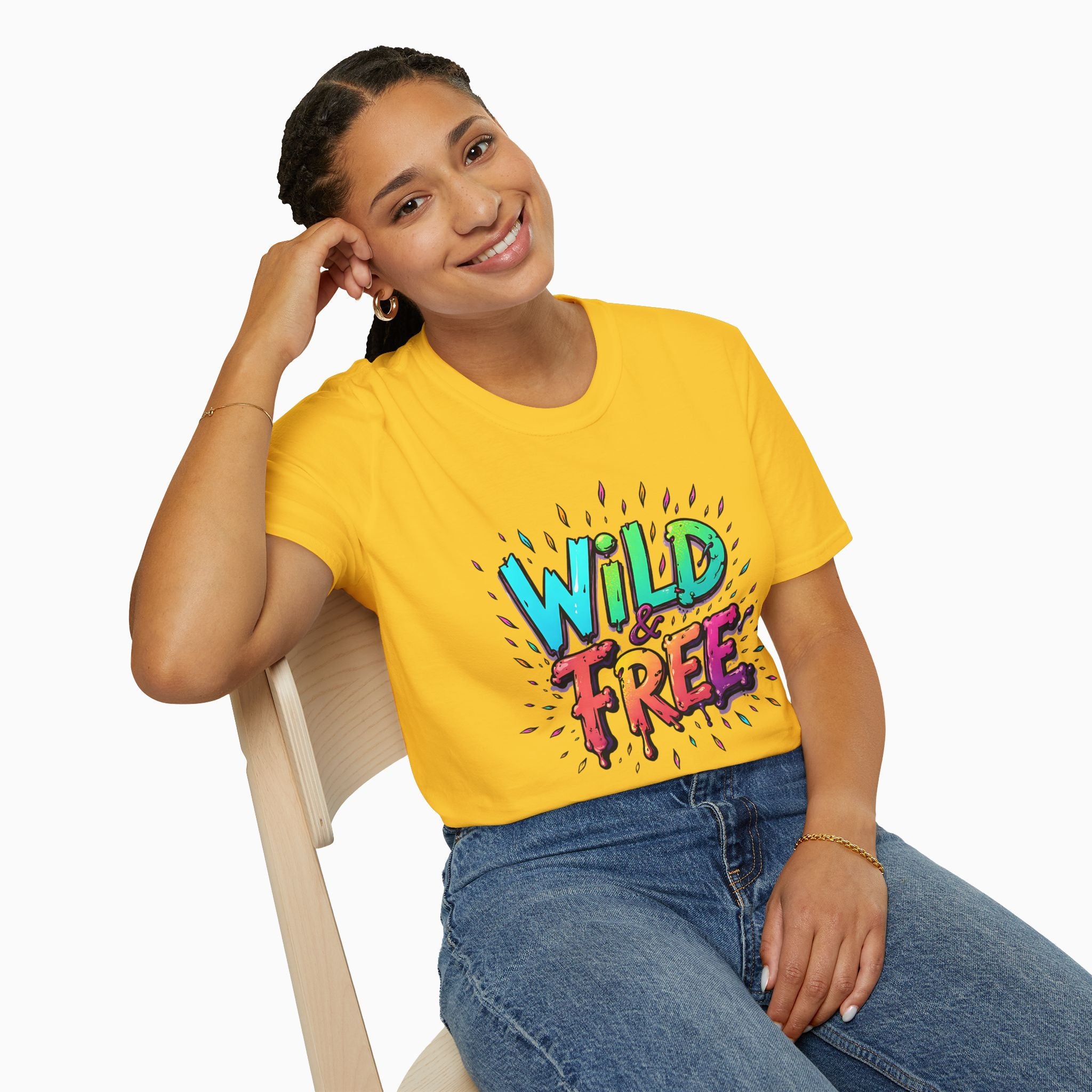 Neon Color Wild Free Unisex T-Shirt