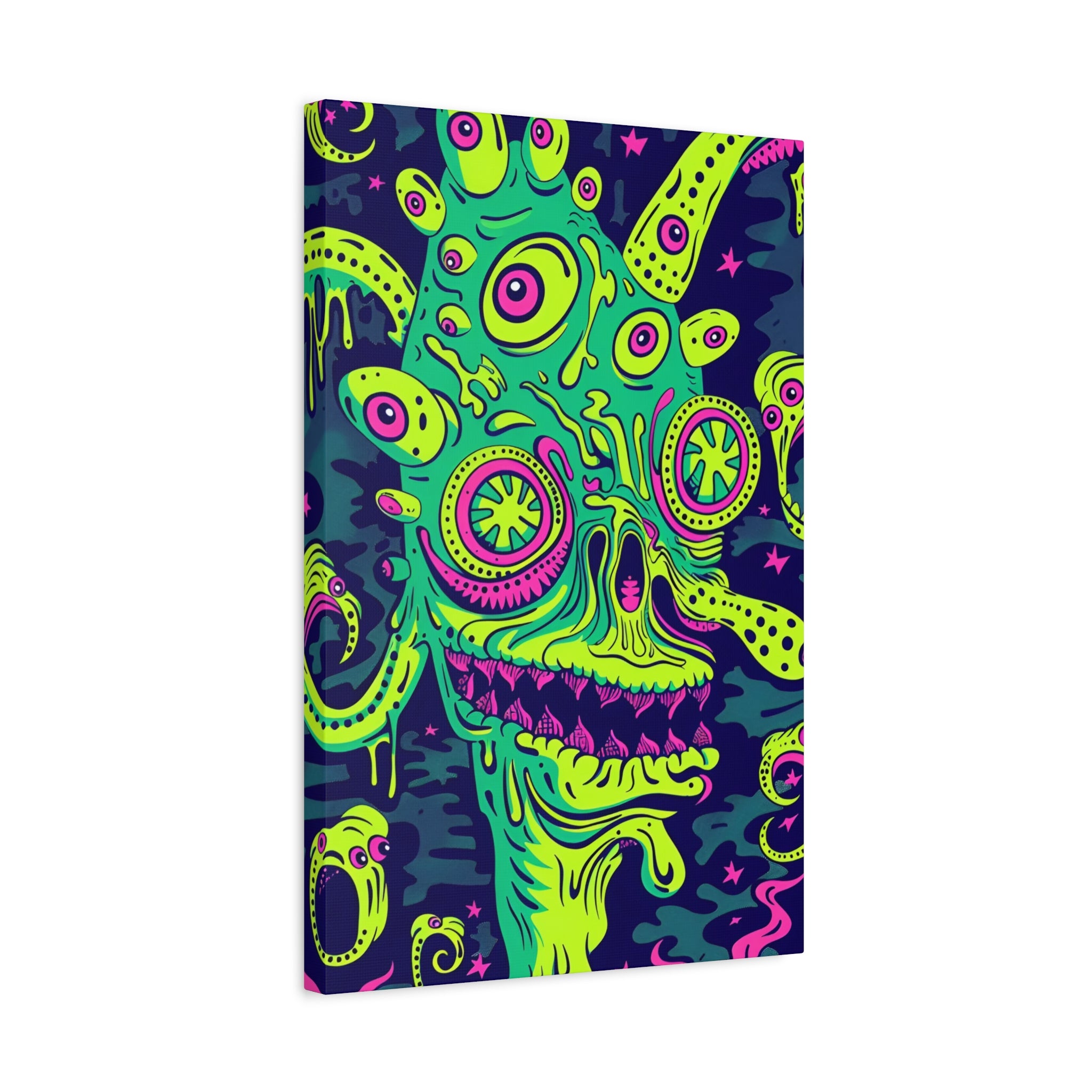 Alien & Zombie Canvas Print