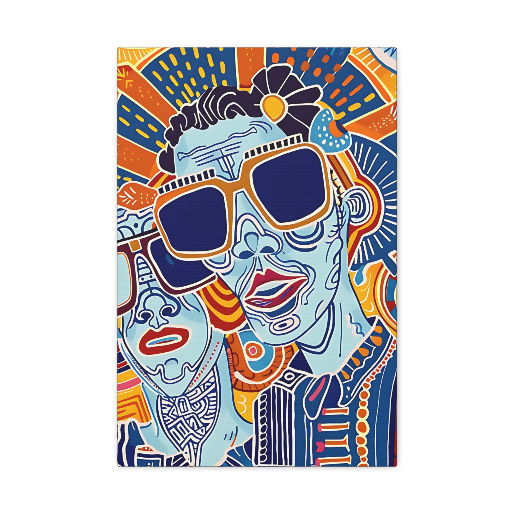 Dynamic Duo Vibes Canvas Print