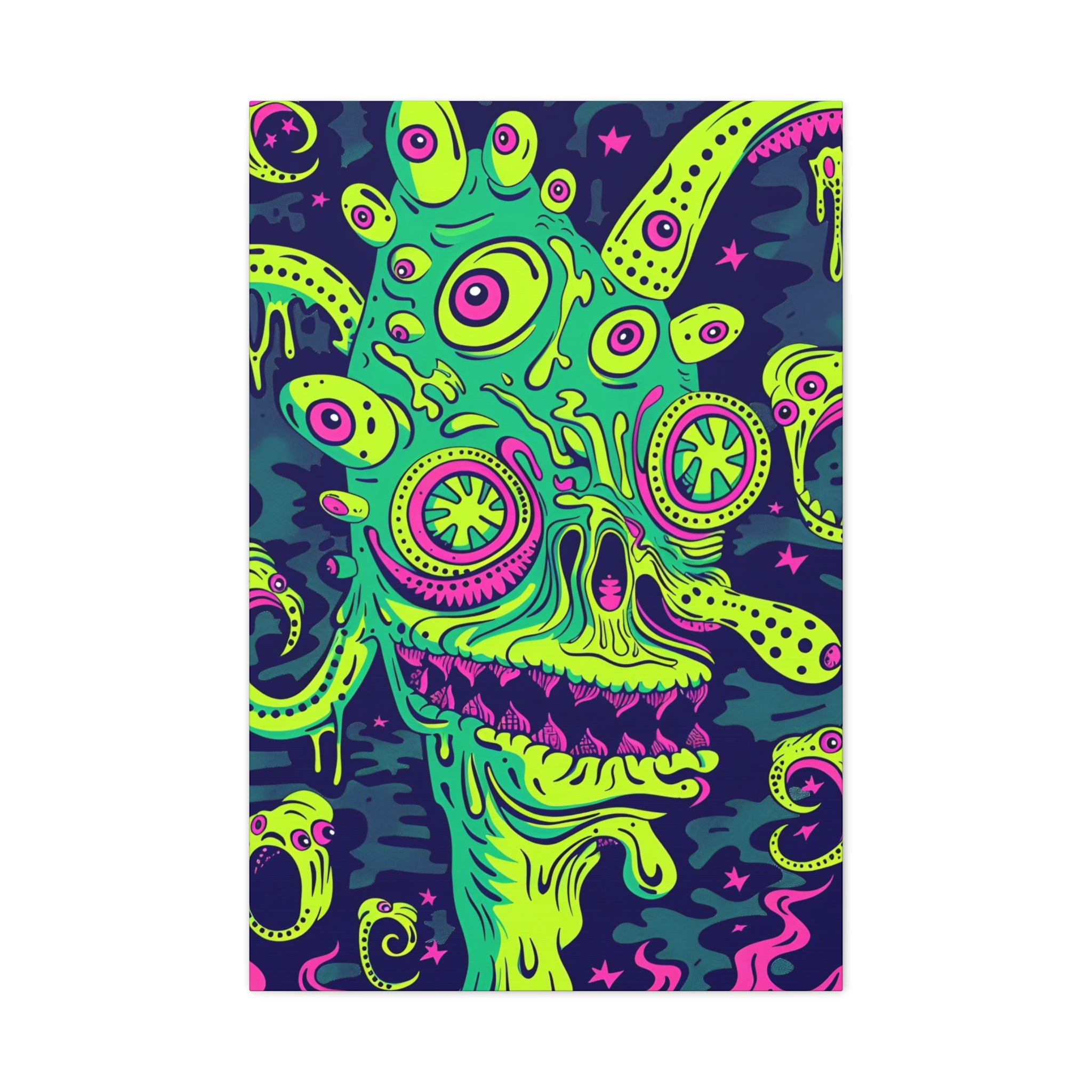 Alien & Zombie Canvas Print