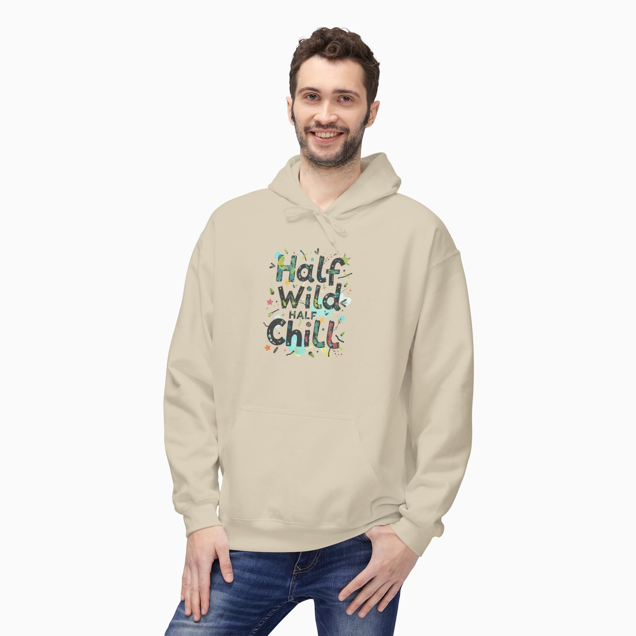 Half Wild, Half Chill Unisex Hoodie