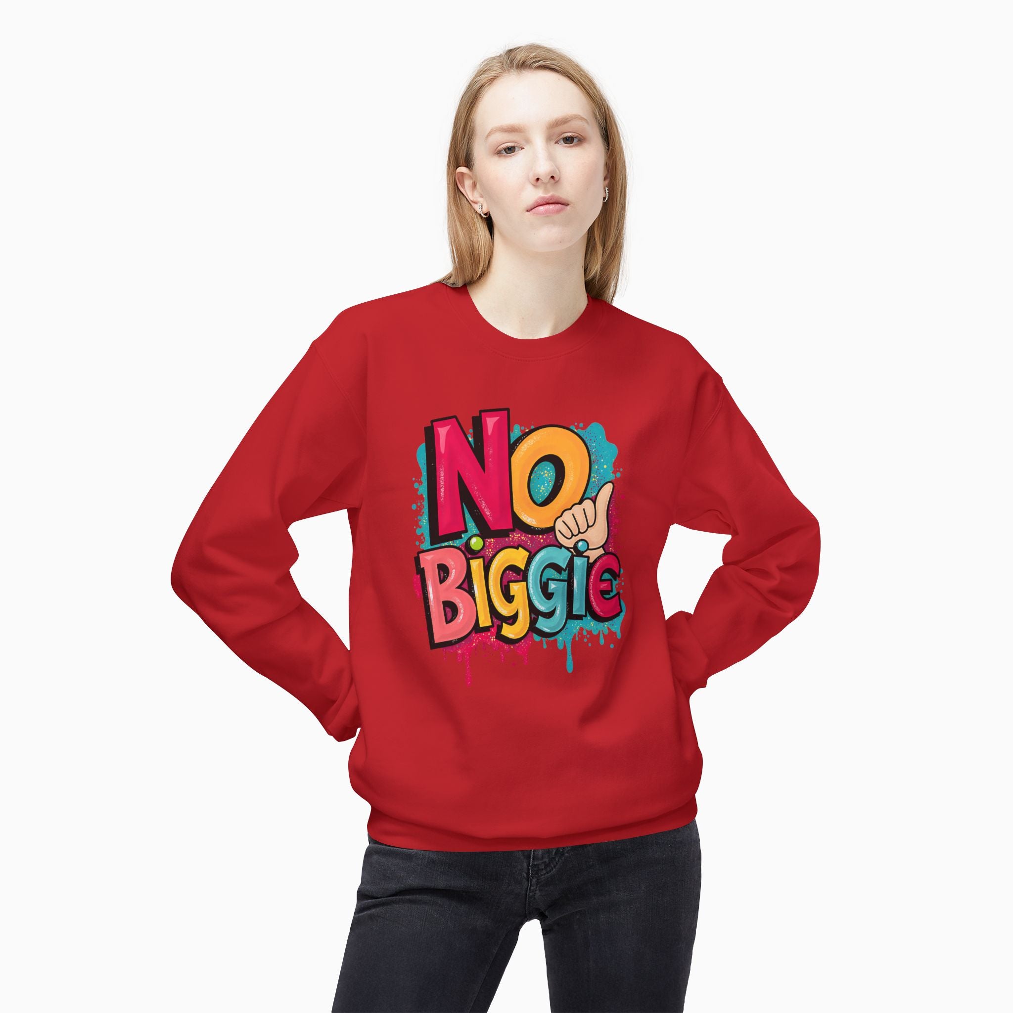 Thumbs Up & No Biggie Unisex Sweatshirt