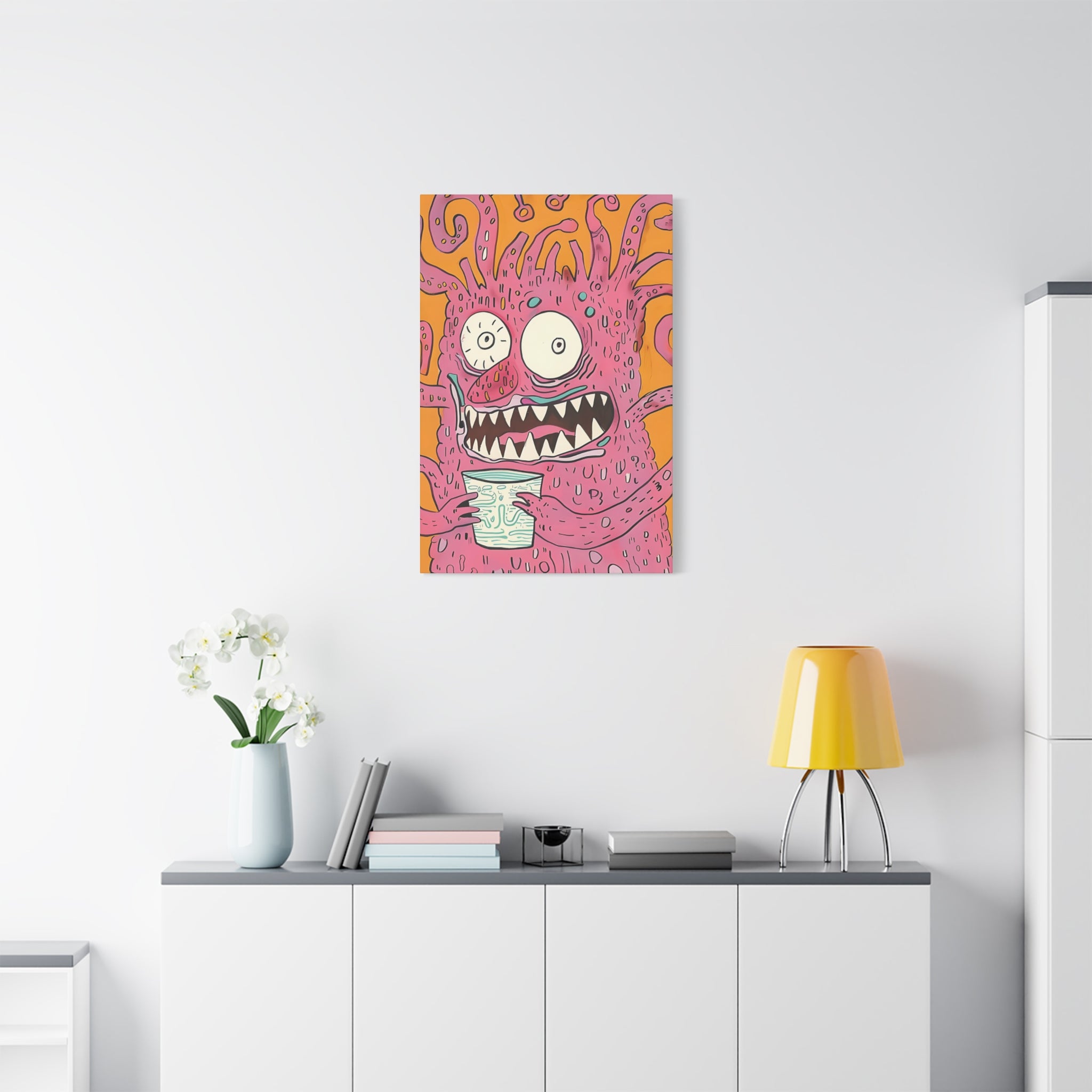 Labor Day Monster Canvas Print