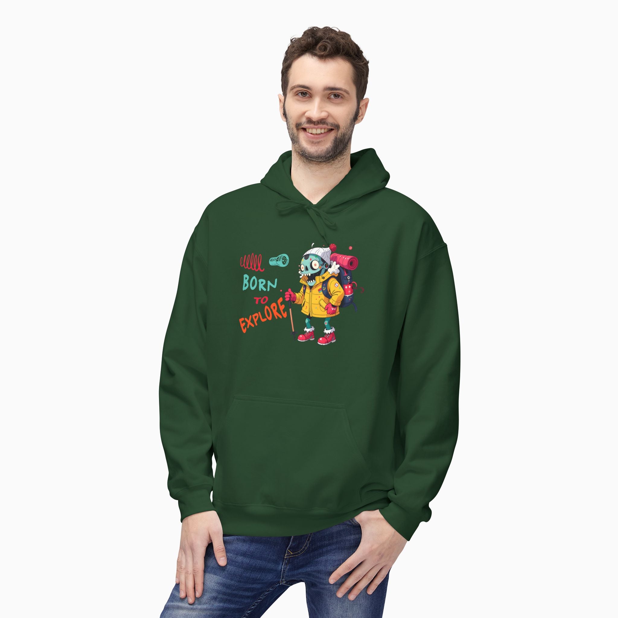 Born To Explore Zombie Unisex Hoodie