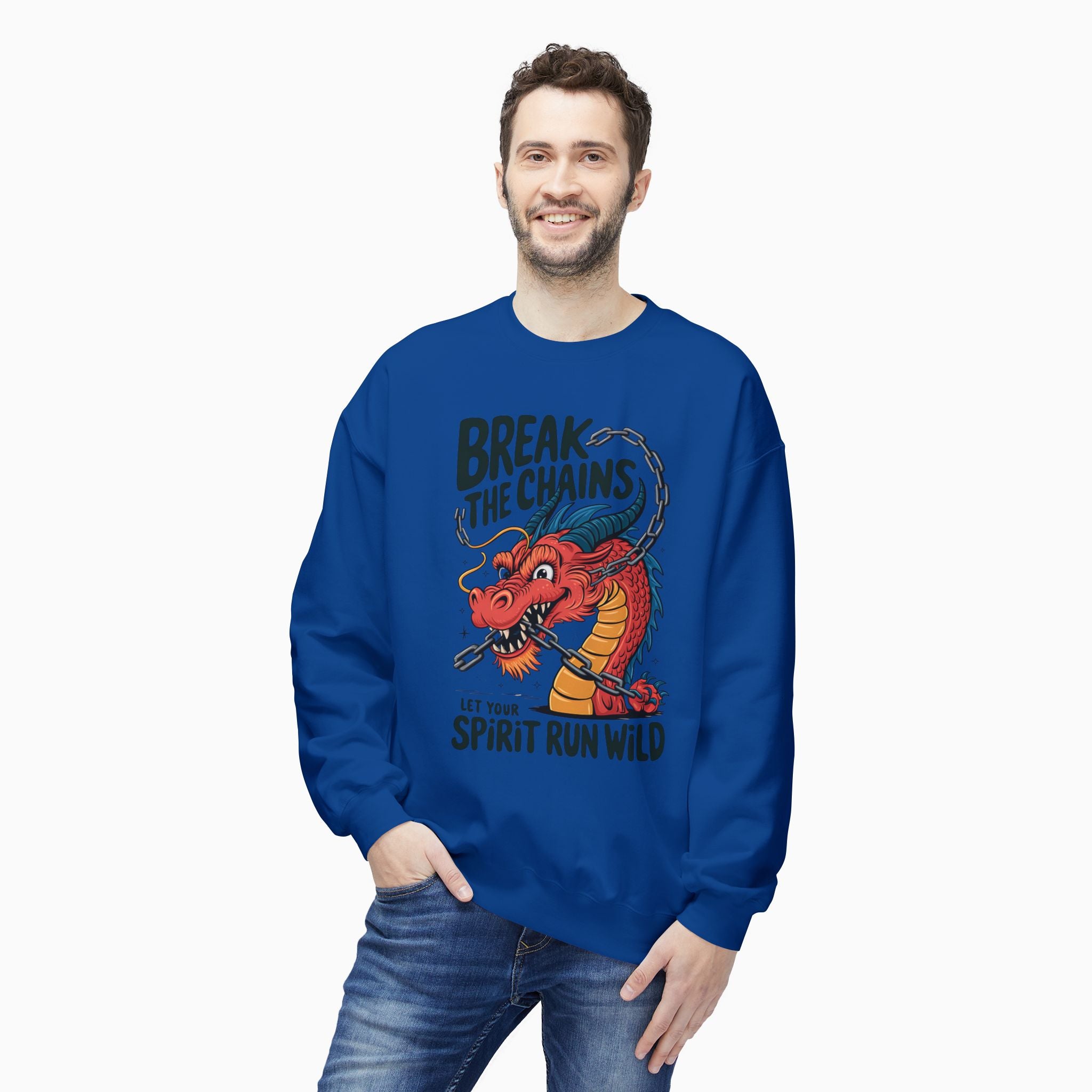 China Dragon Break the Chains Unisex Sweatshirt