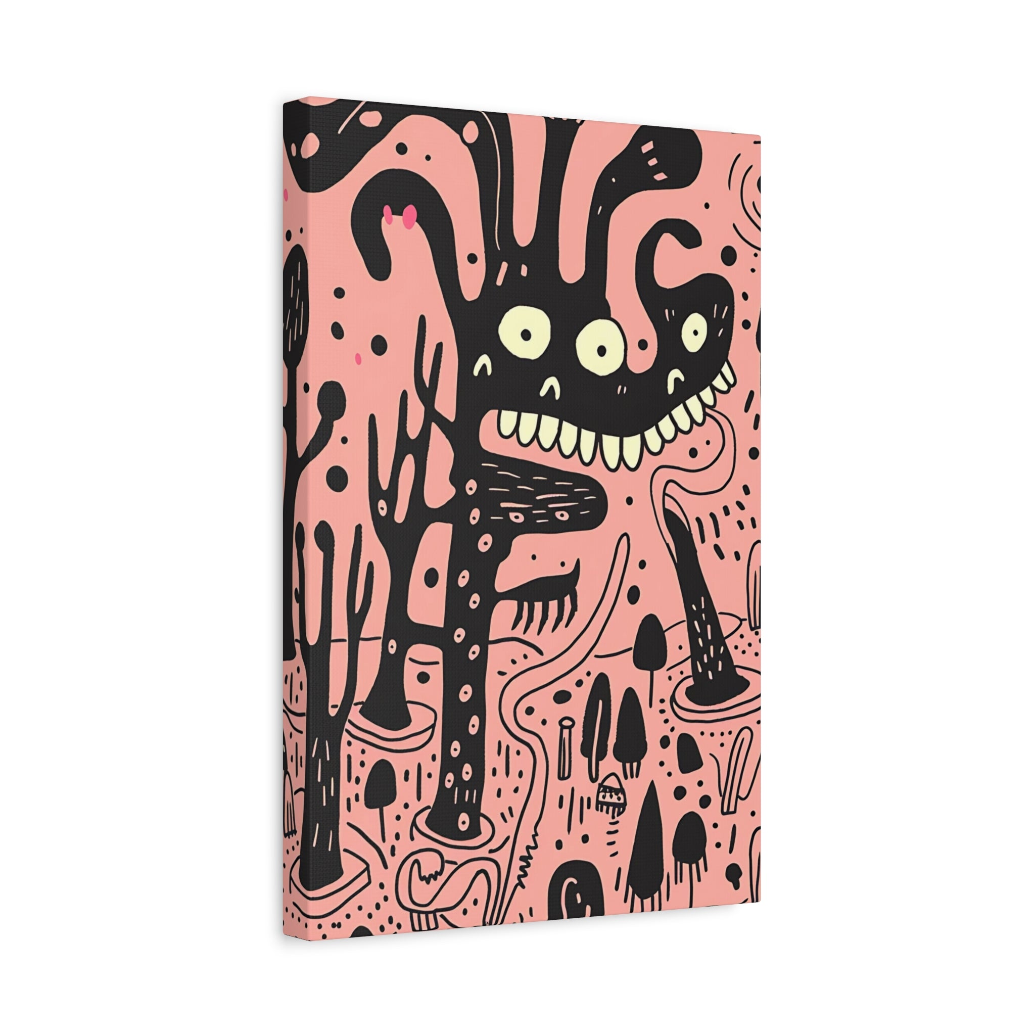 Valentines Monster Canvas Print