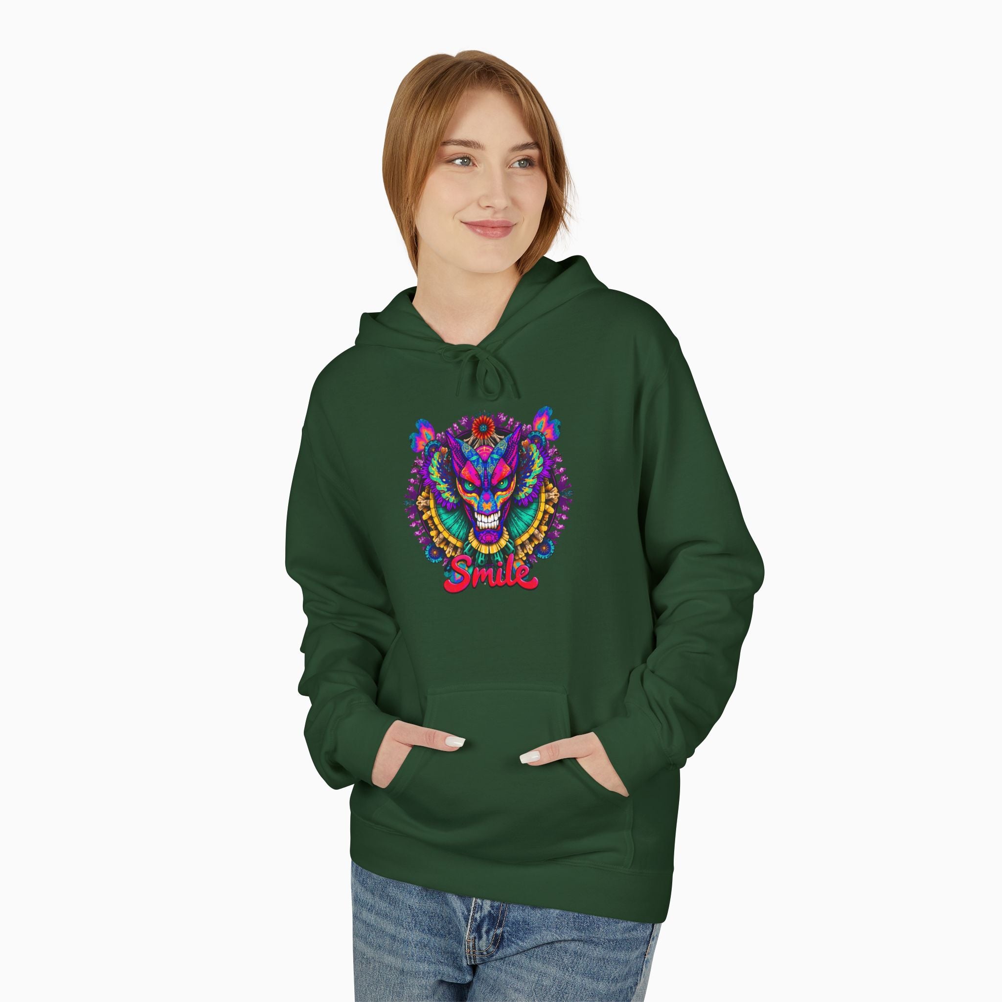 Dragon Smile Pixel Art Unisex Hoodie