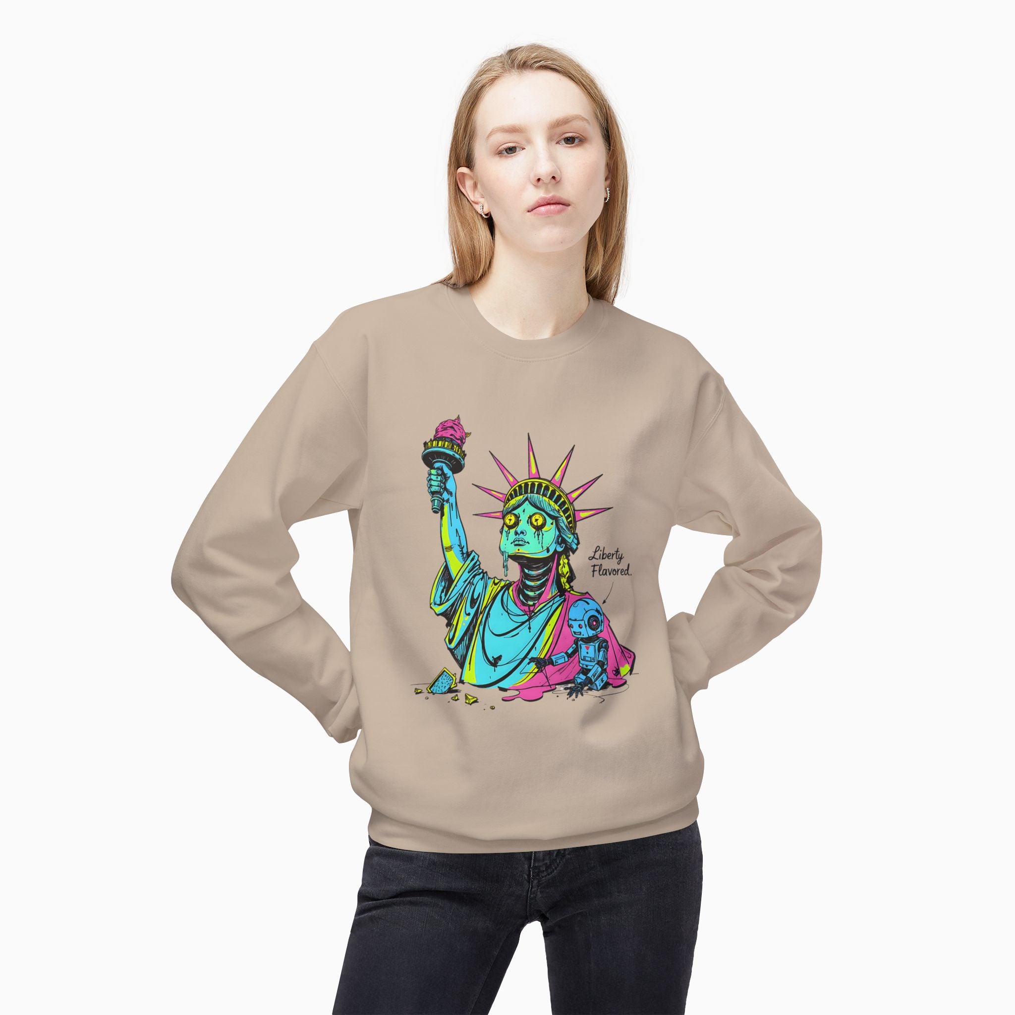 Statute of Liberty Dark Humor Unisex Sweatshirt