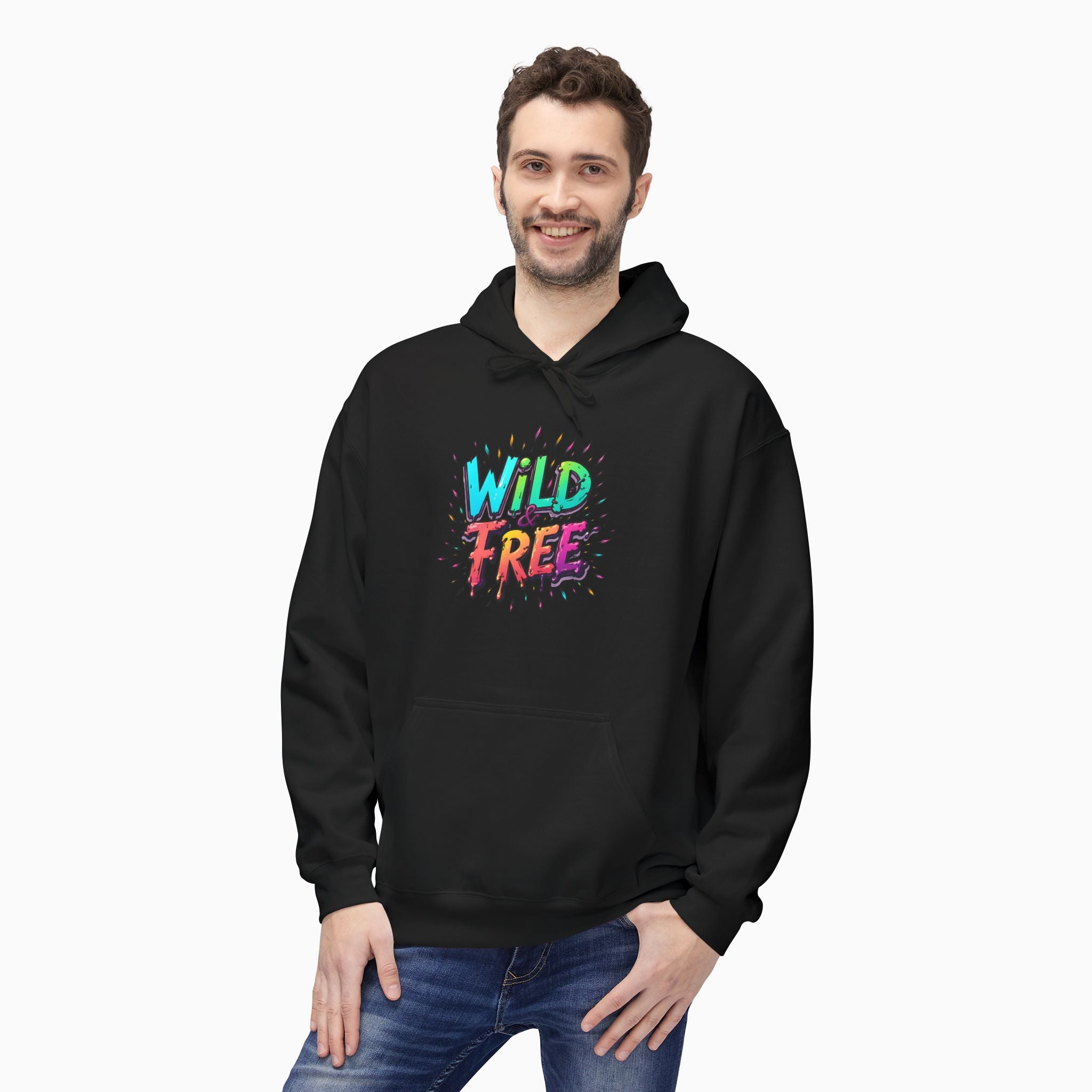 Neon Color Wild Free Unisex Hoodie