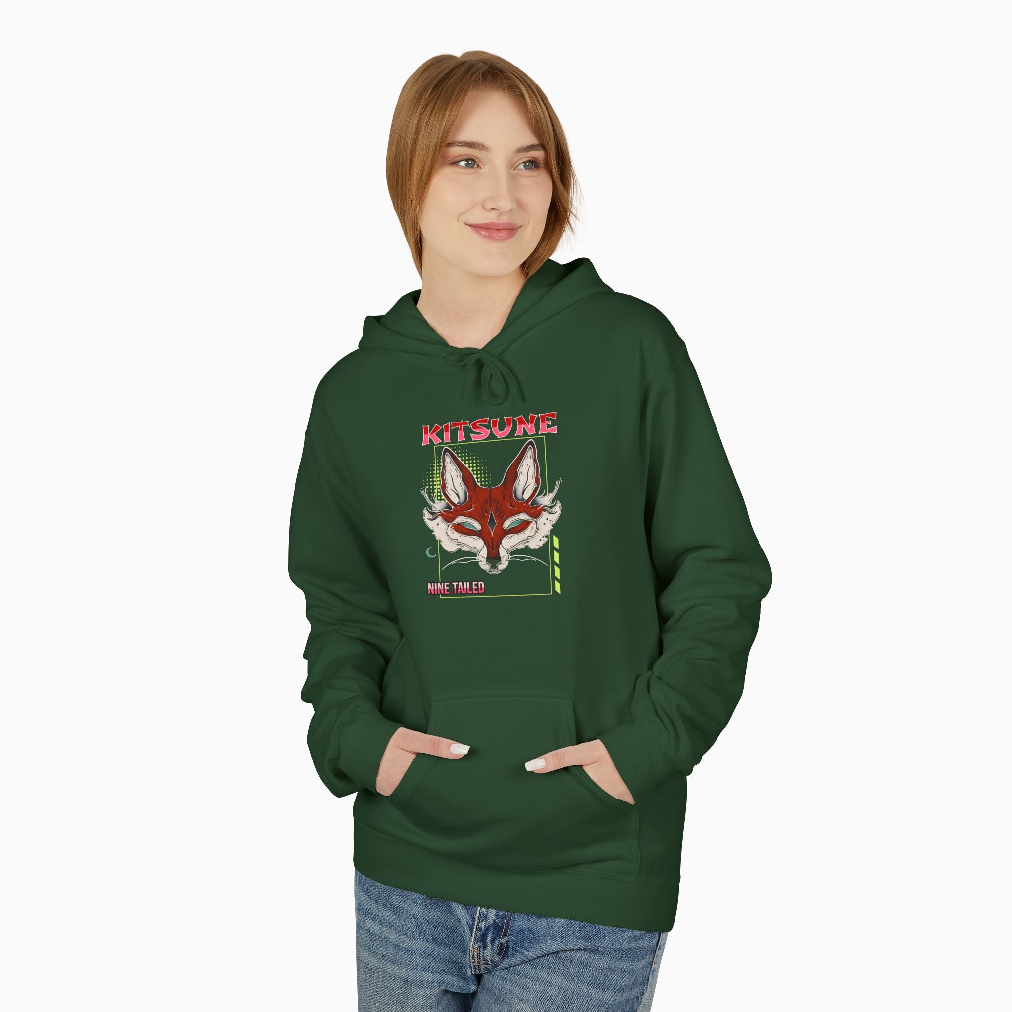 Kitsune Nine Tailed Fox Unisex Hoodie