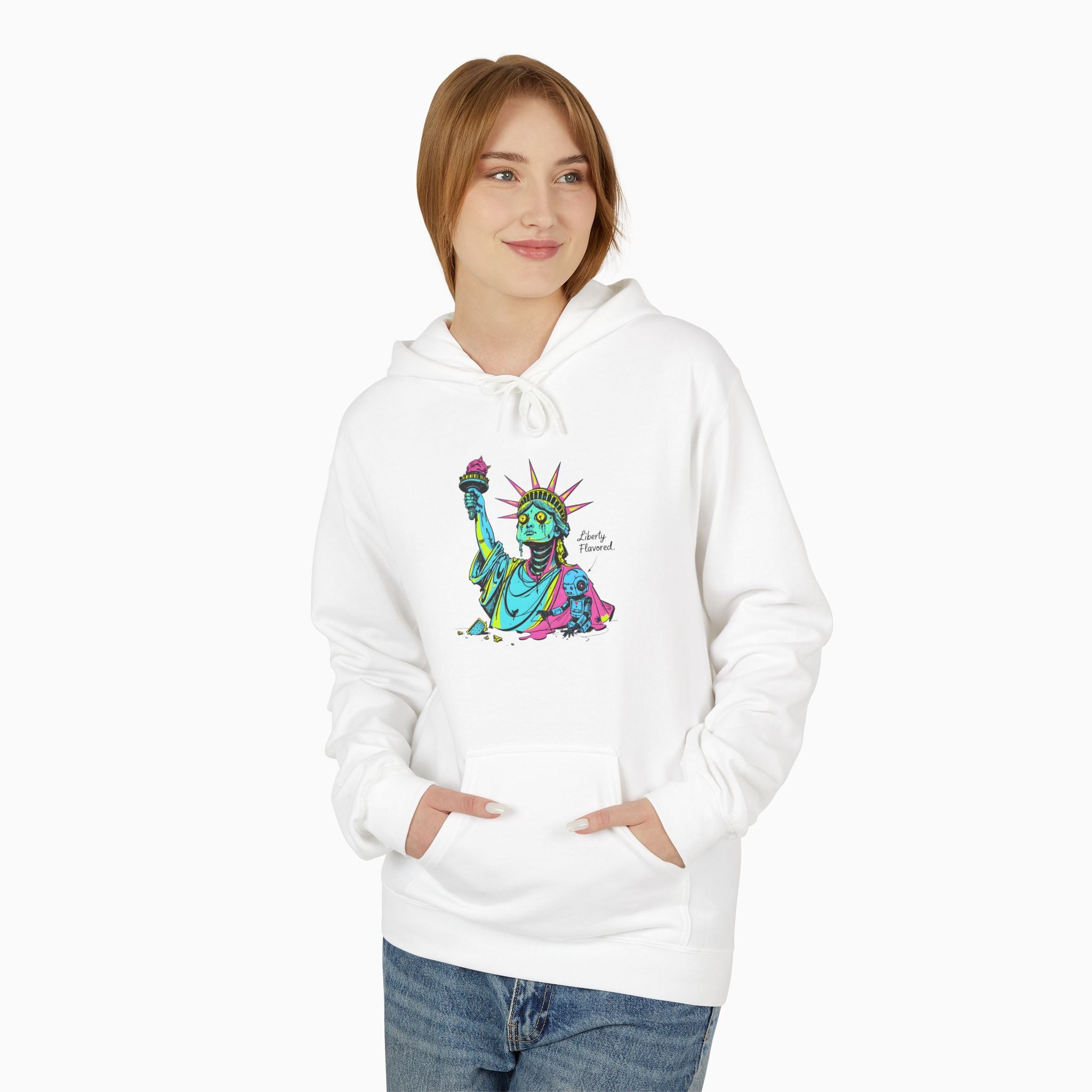 Statute of Liberty Dark Humor Unisex Hoodie