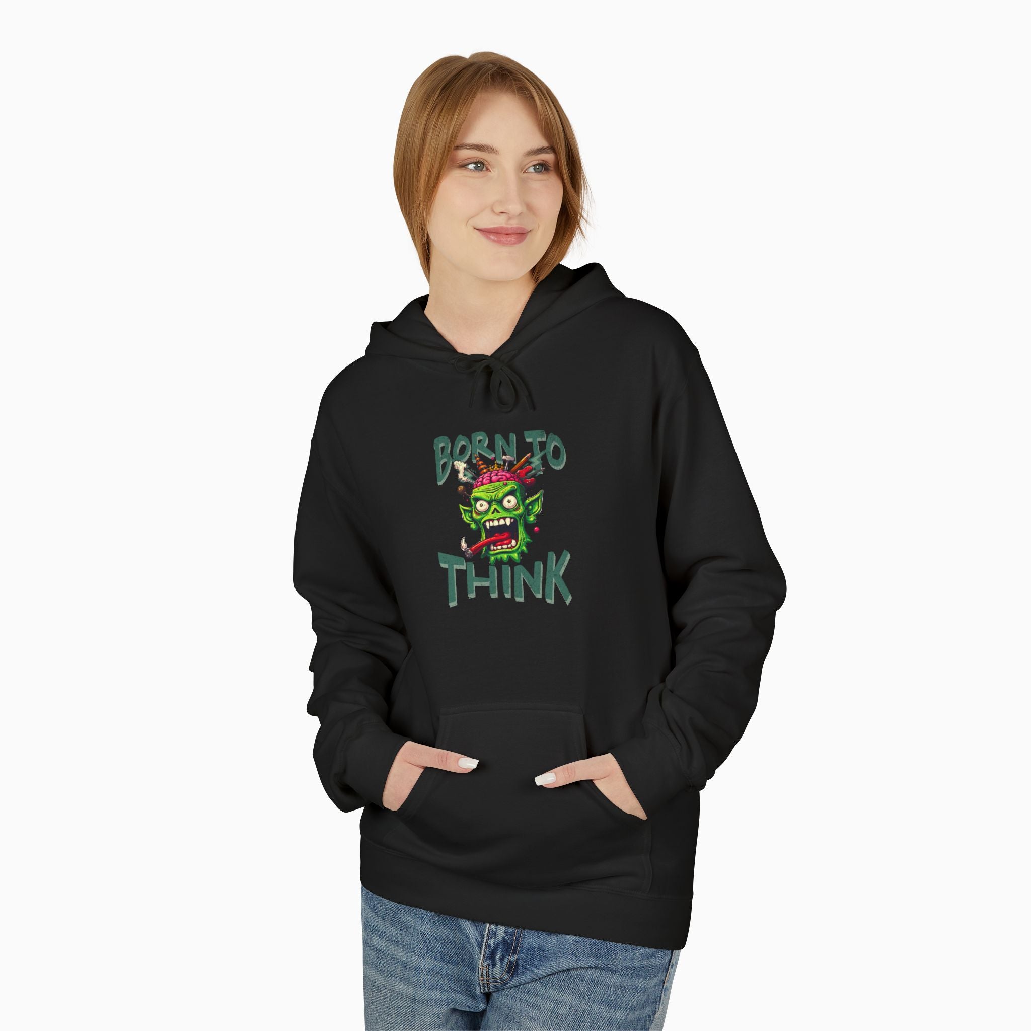 Born to Think Skull Unisex Hoodie