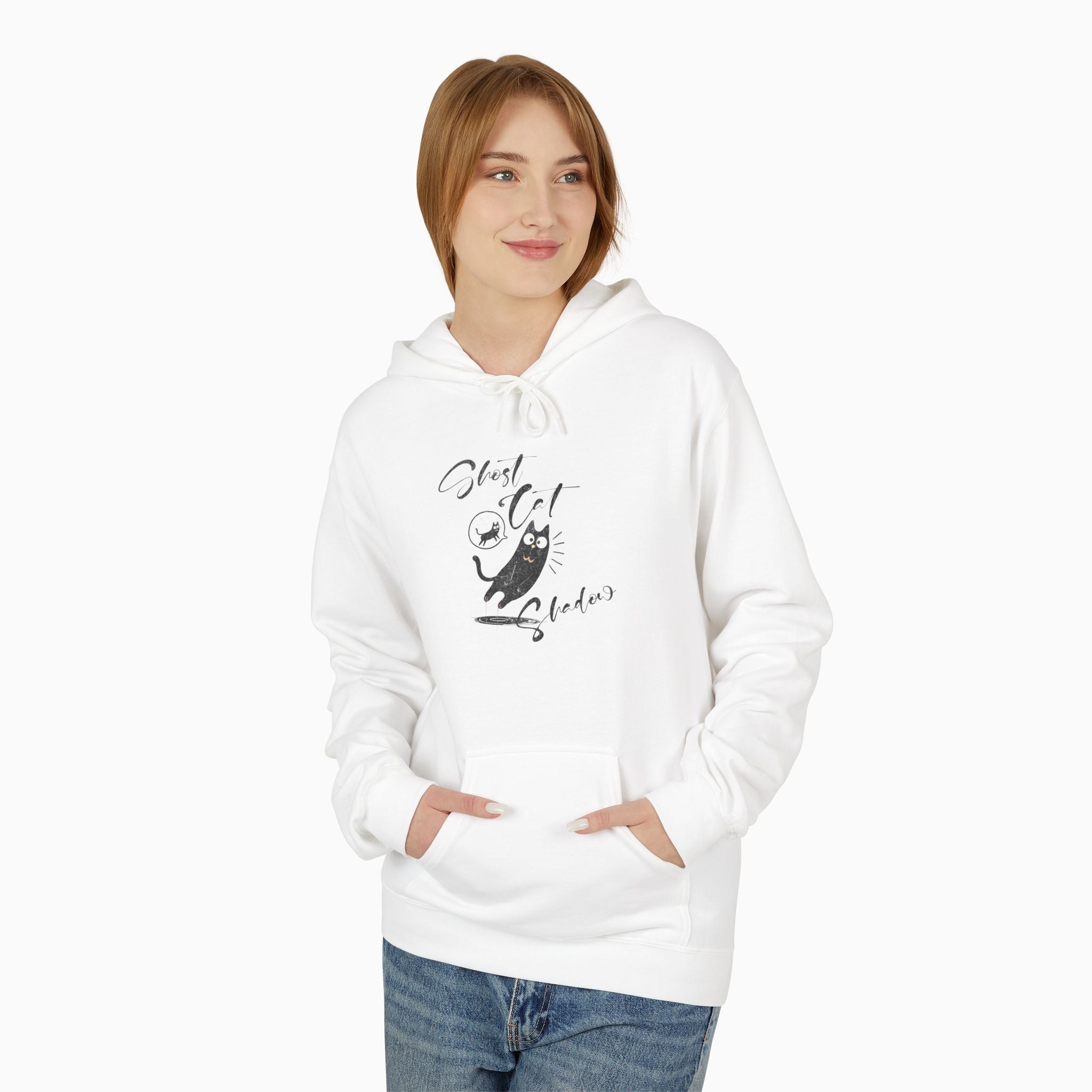 Funny Ghost Cat Unisex Hoodie