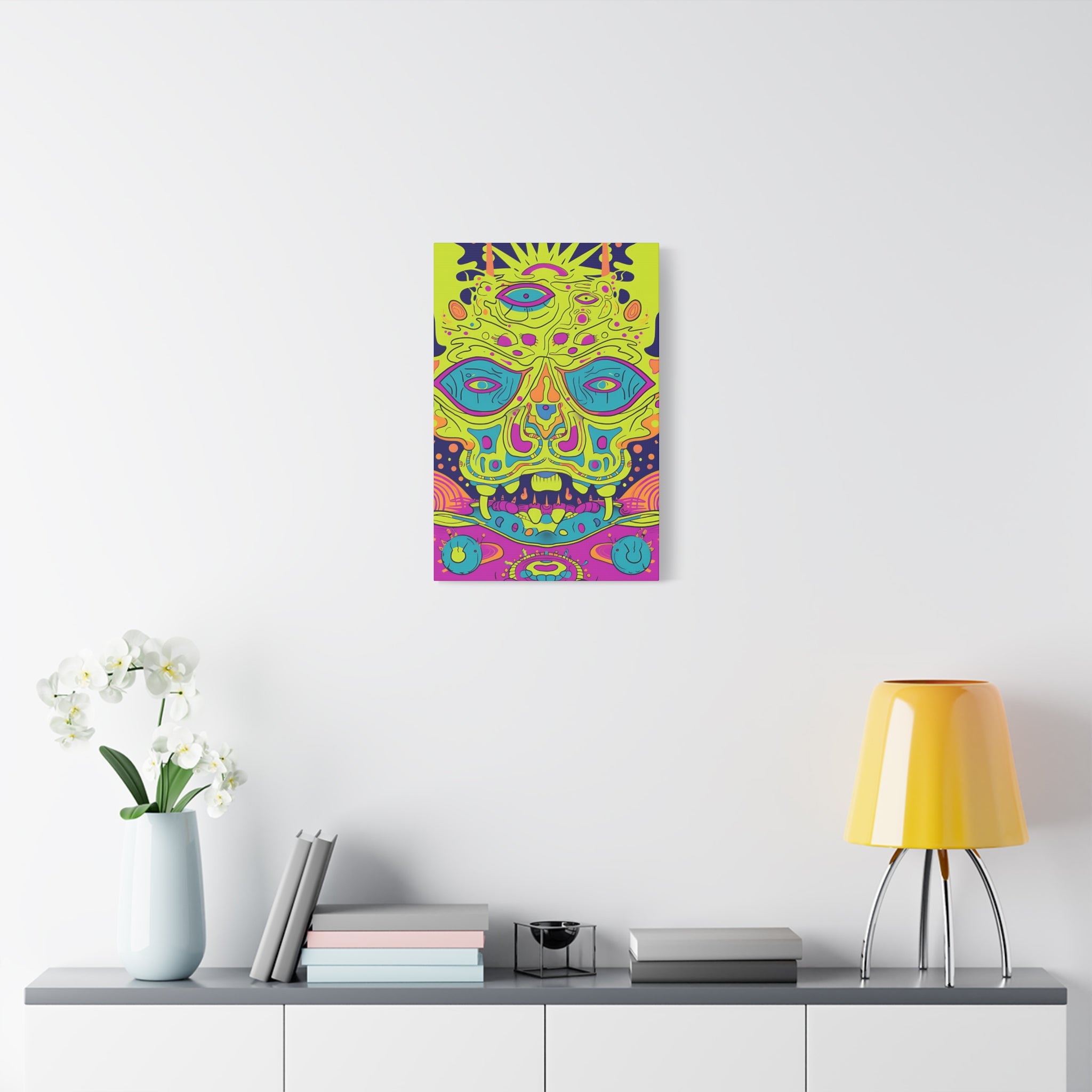 Alien & Samurai Canvas Print