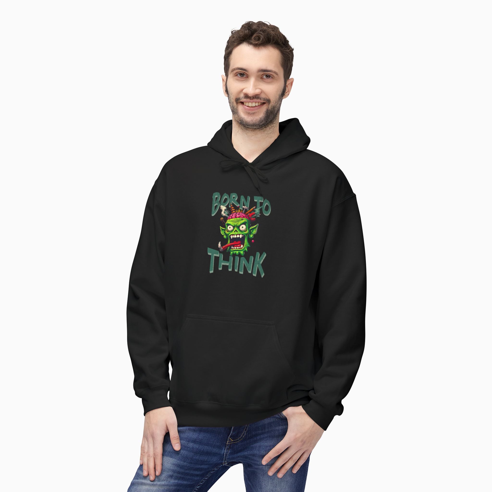 Born to Think Skull Unisex Hoodie