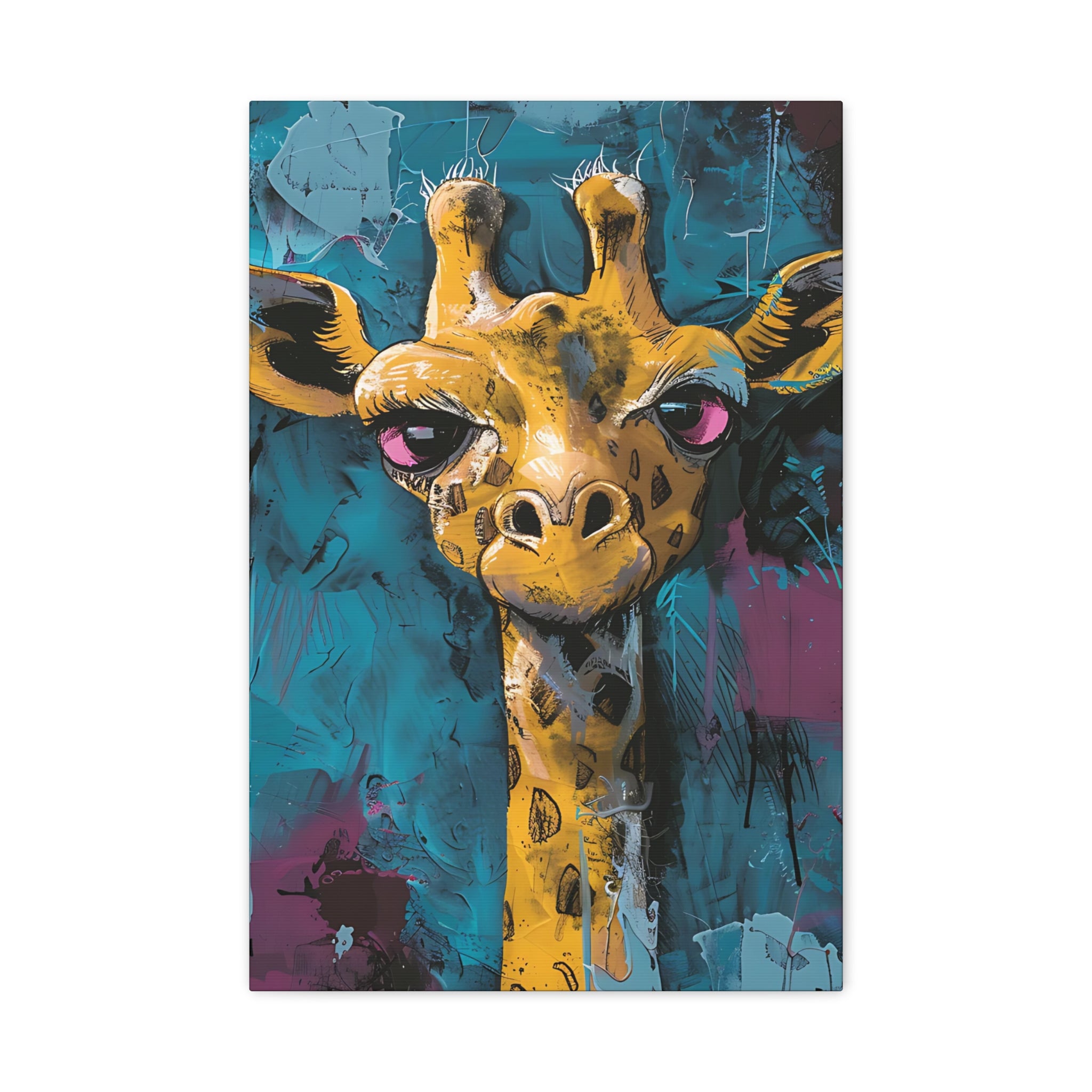 Yellow Giraffe Canvas Print