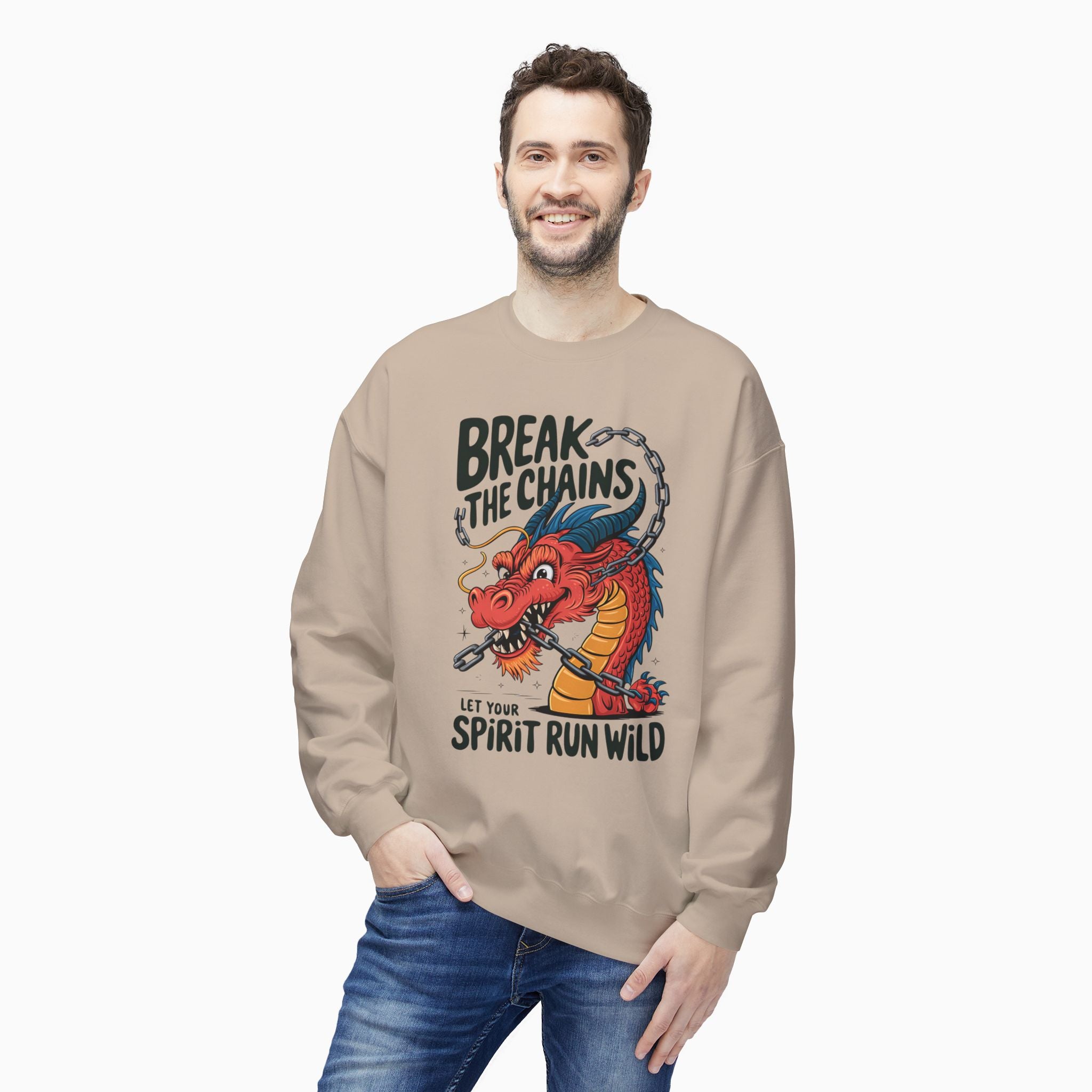 China Dragon Break the Chains Unisex Sweatshirt