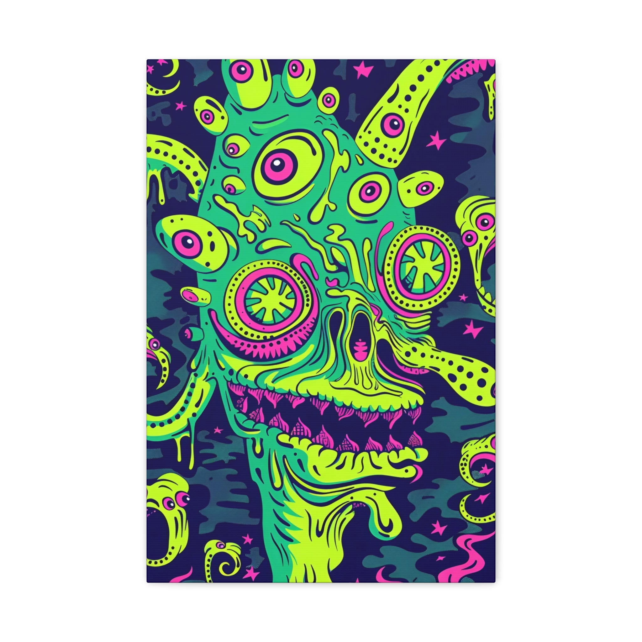 Alien & Zombie Canvas Print