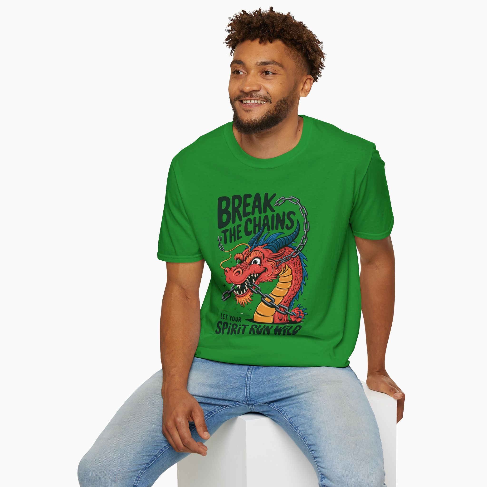 China Dragon Break the Chains Unisex T-Shirt