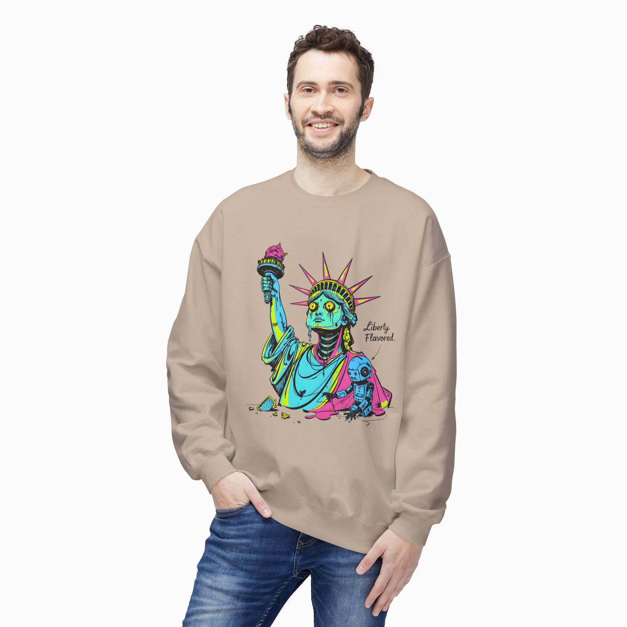 Statute of Liberty Dark Humor Unisex Sweatshirt