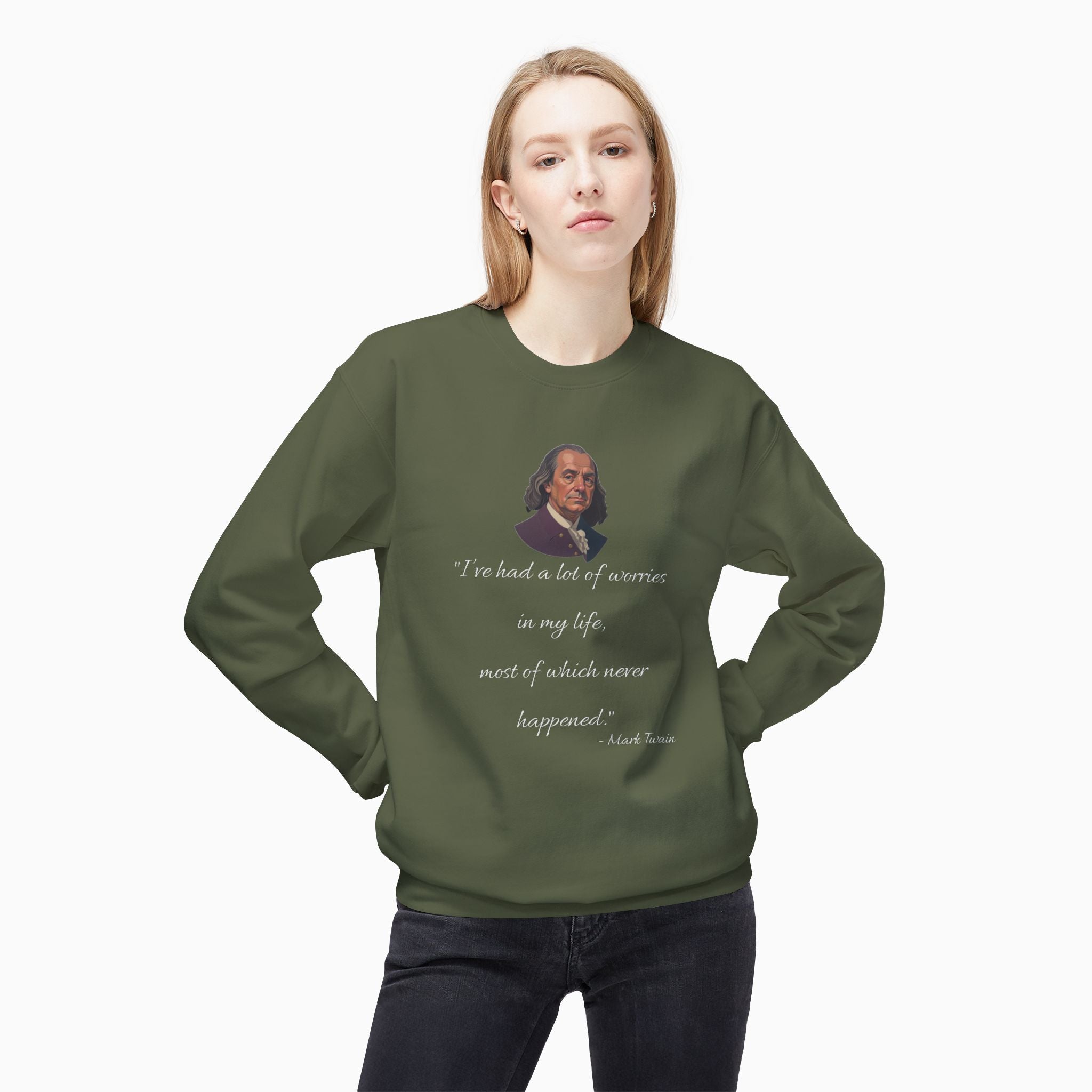 Mark Twain Life Advice Unisex Sweatshirt