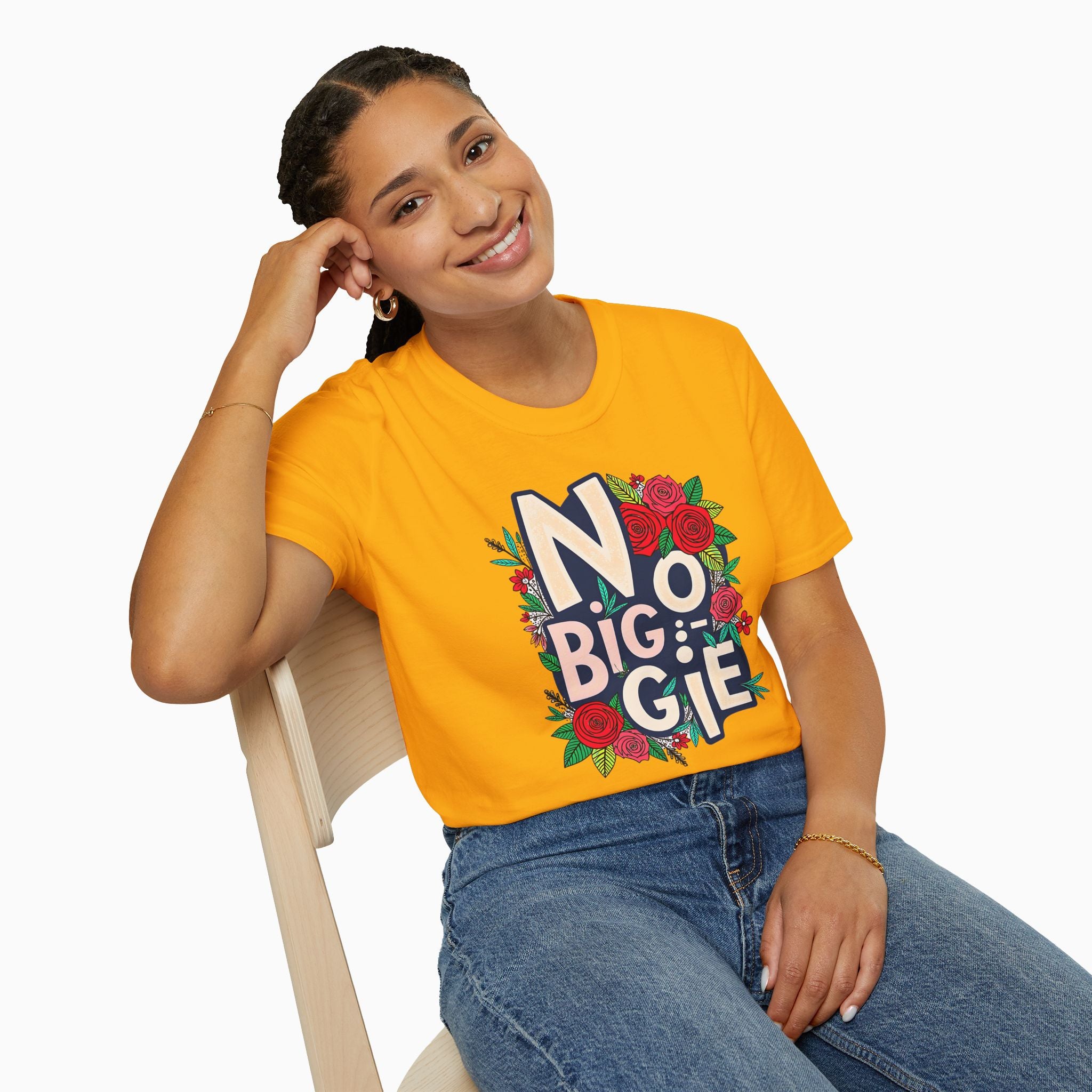 No Biggie With Floral Art  Unisex T-Shirt