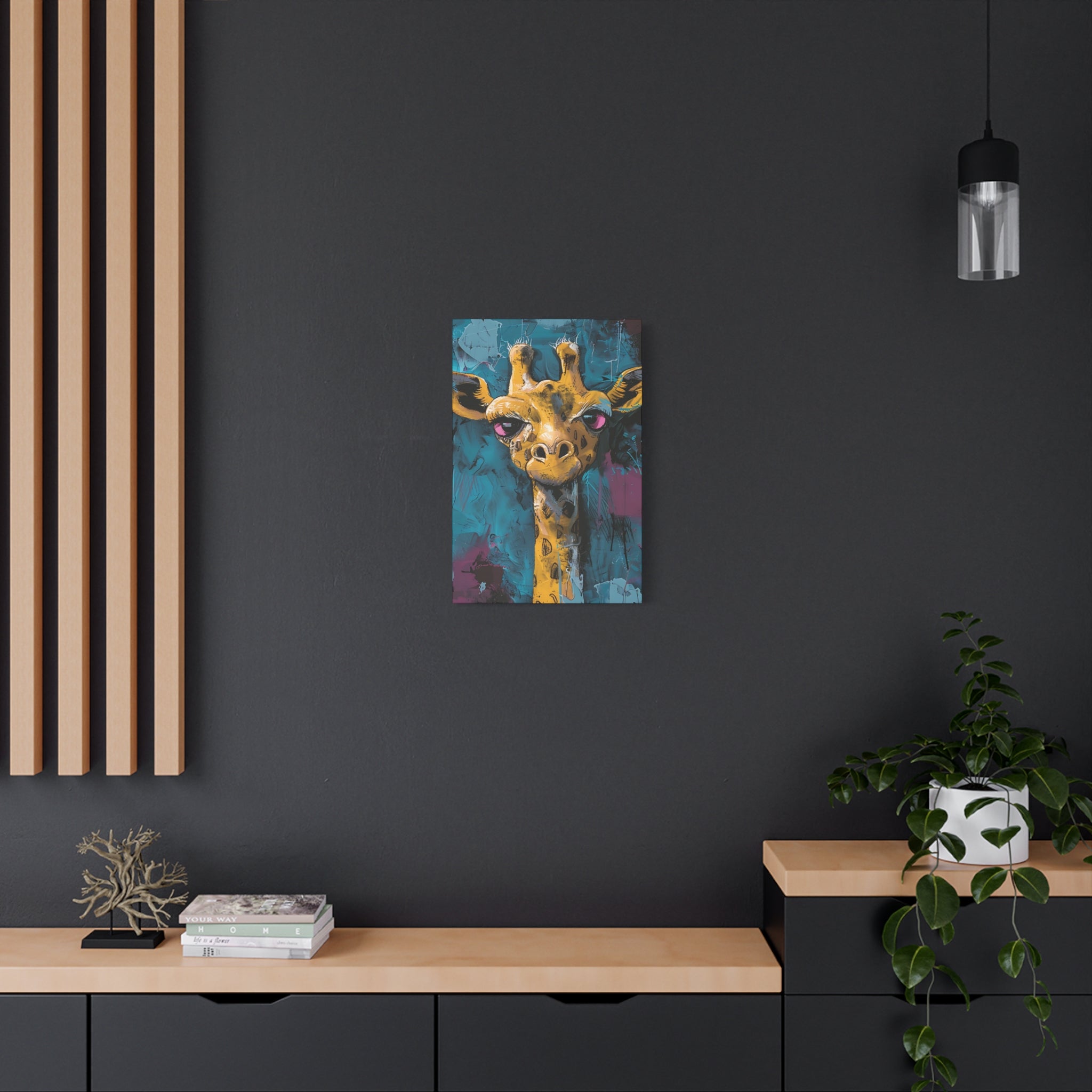 Yellow Giraffe Canvas Print