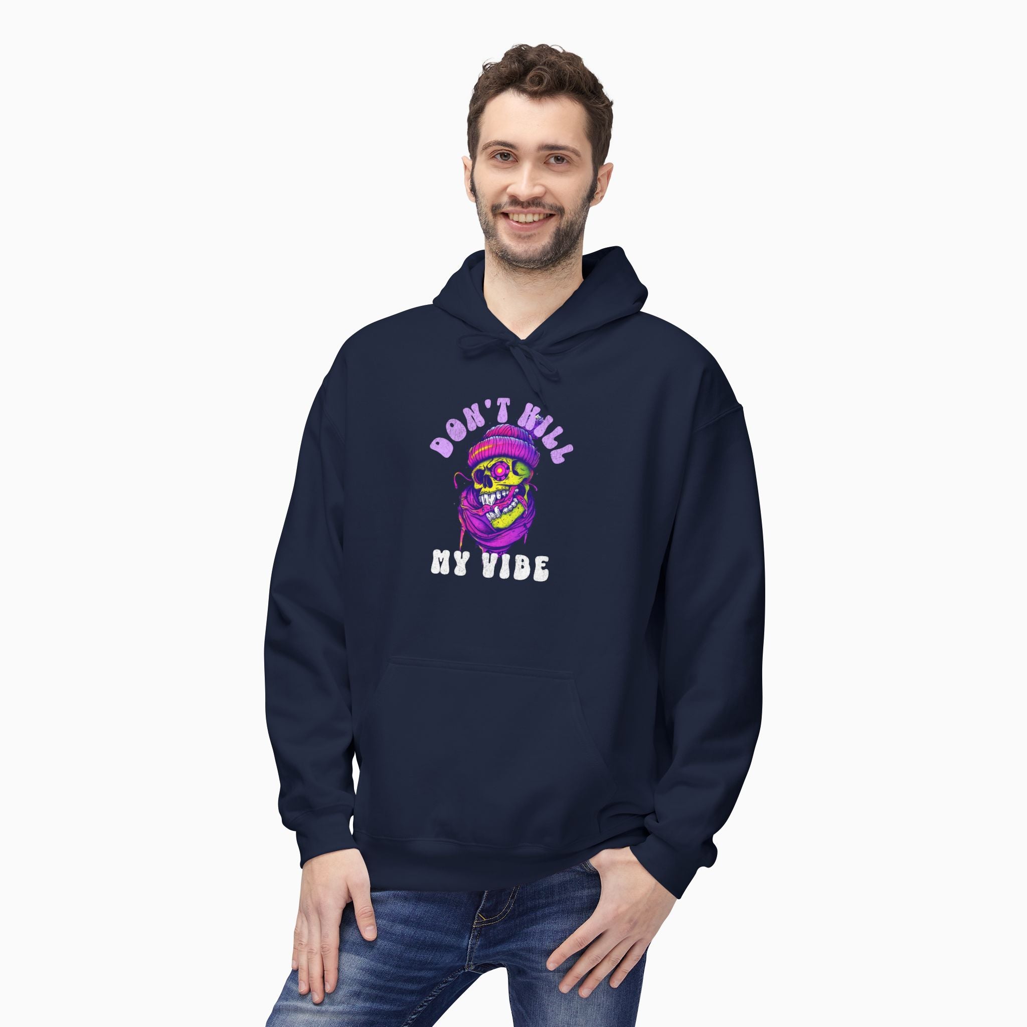 Don't Kill My Vibe Skull Unisex Hoodie