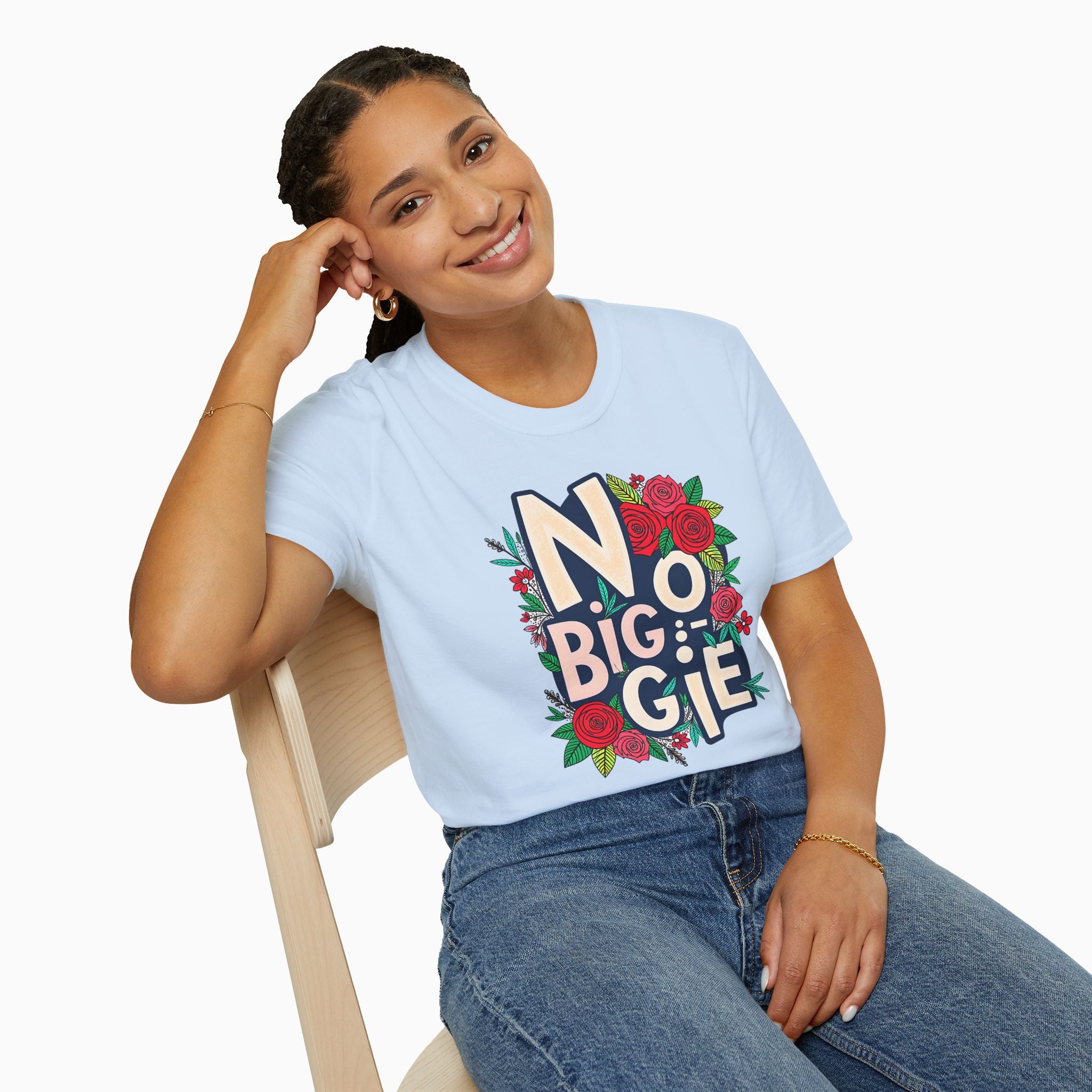 No Biggie With Floral Art  Unisex T-Shirt