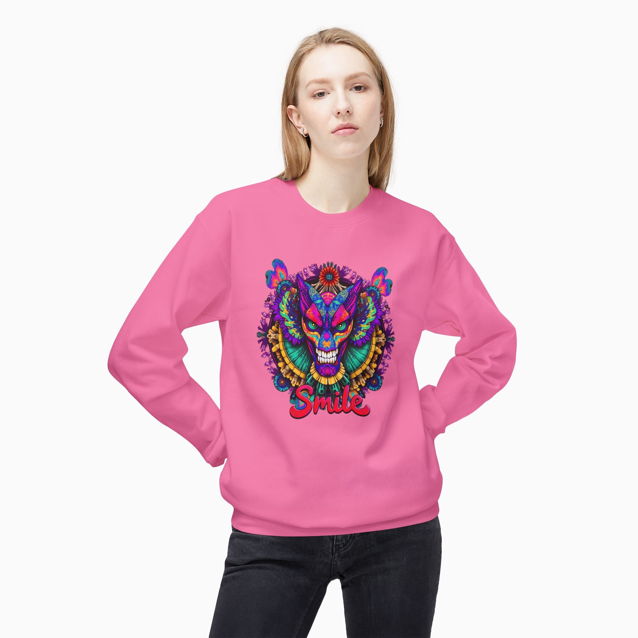 Dragon Smile Pixel Art Unisex Sweatshirt