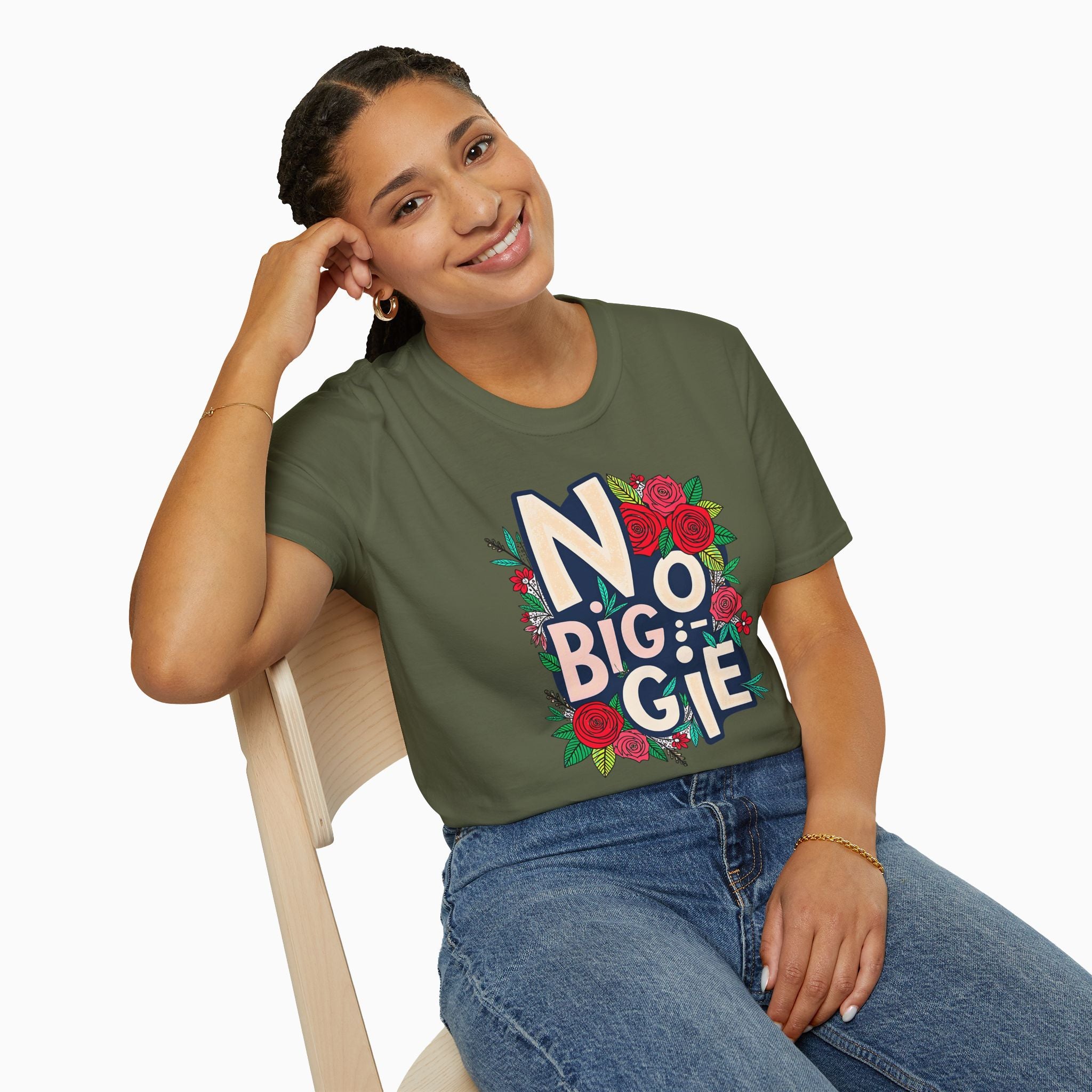 No Biggie With Floral Art  Unisex T-Shirt