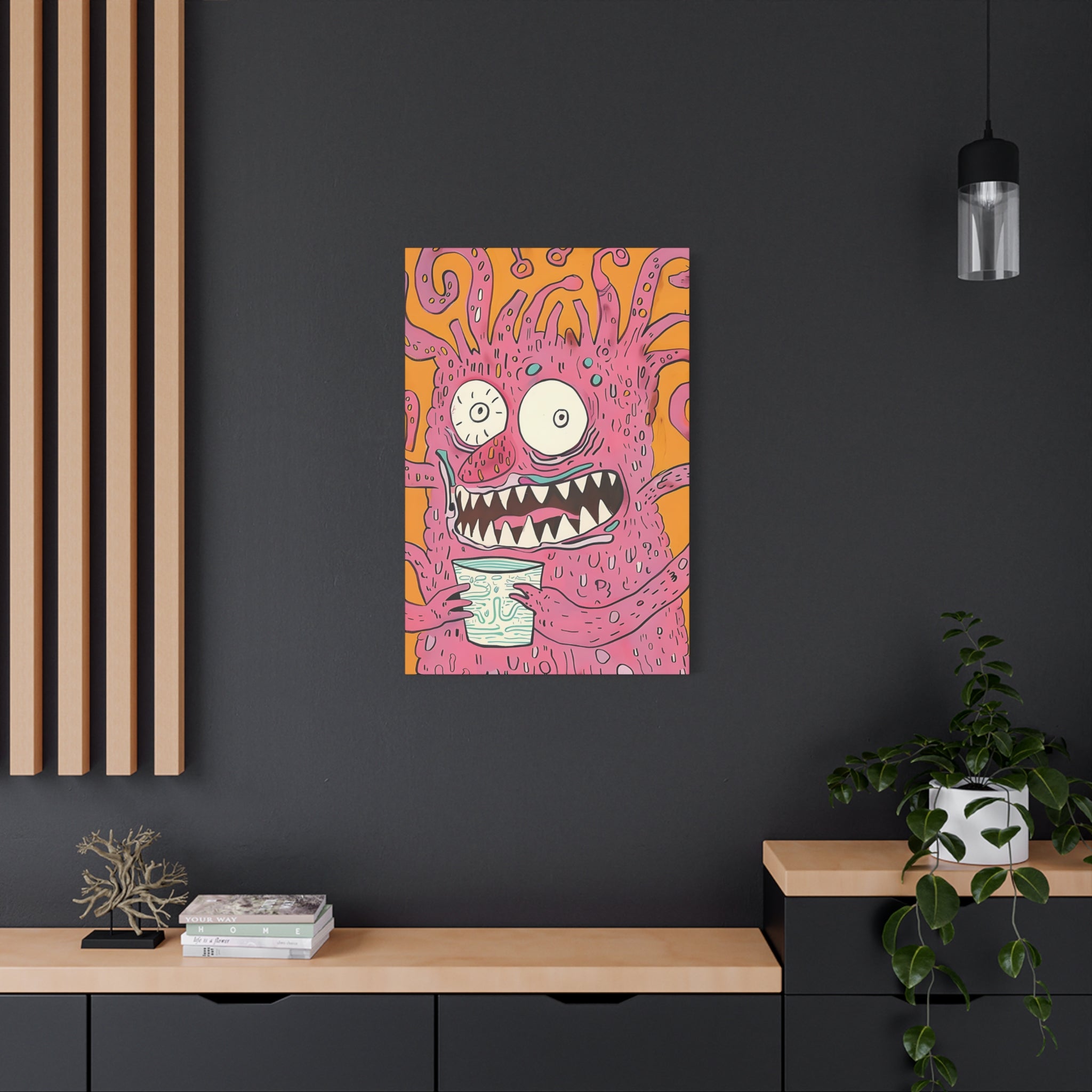 Labor Day Monster Canvas Print