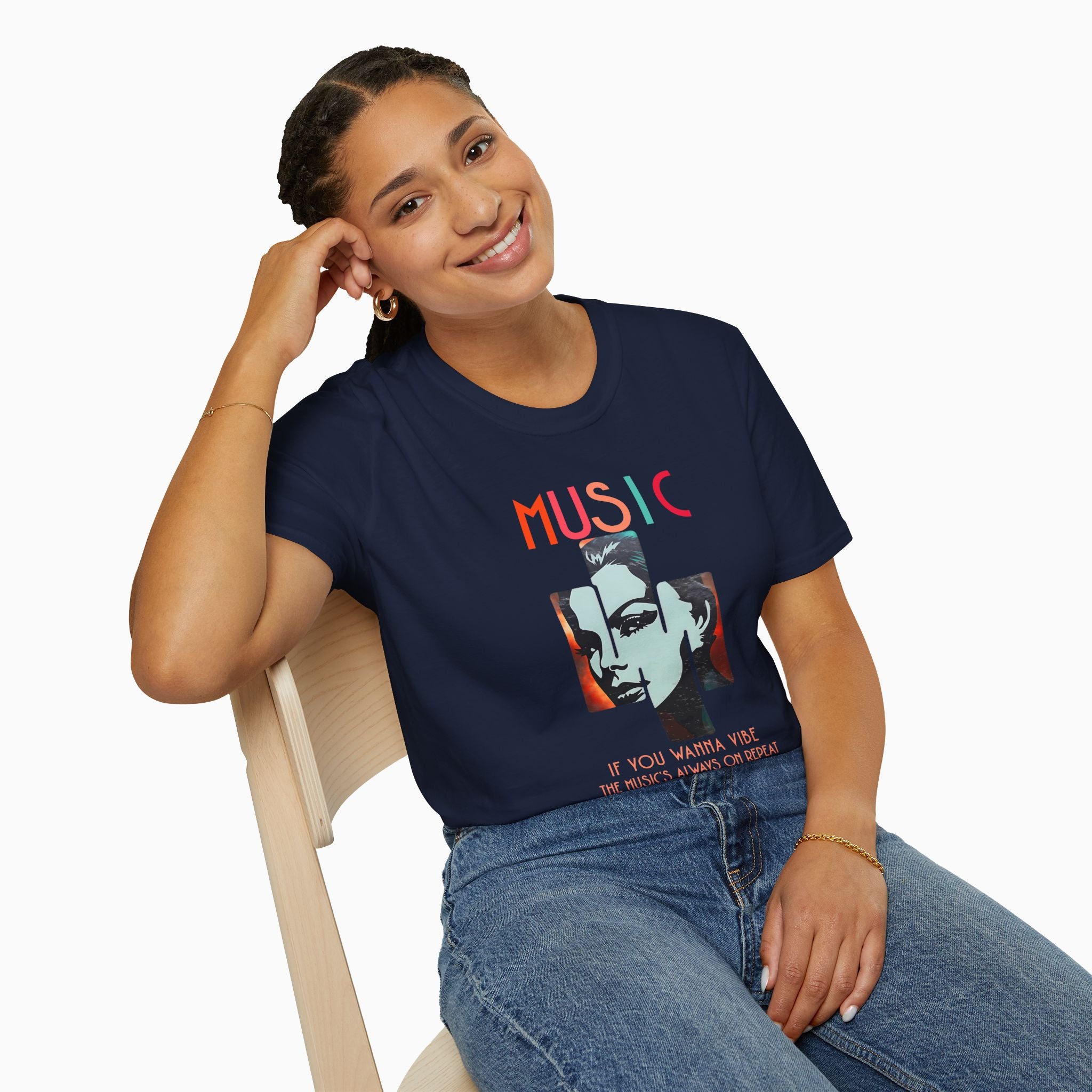 If You Wanna Vibe, The Music's Always On Repeat Unisex T-Shirt