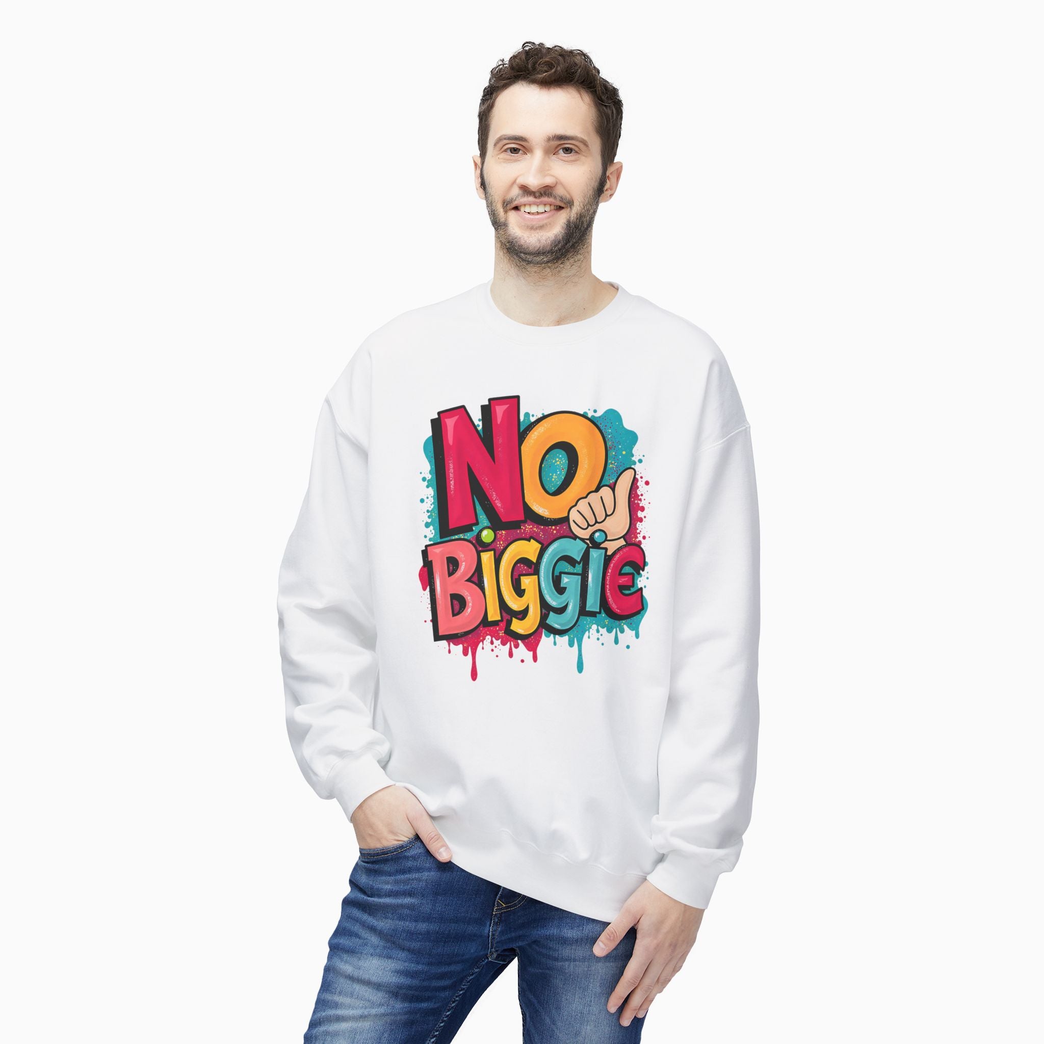 Thumbs Up & No Biggie Unisex Sweatshirt