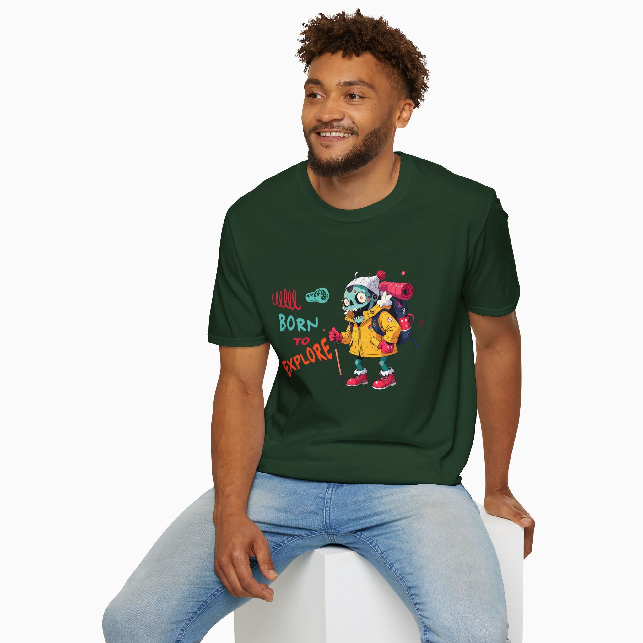 Born To Explore Zombie Unisex T-Shirt