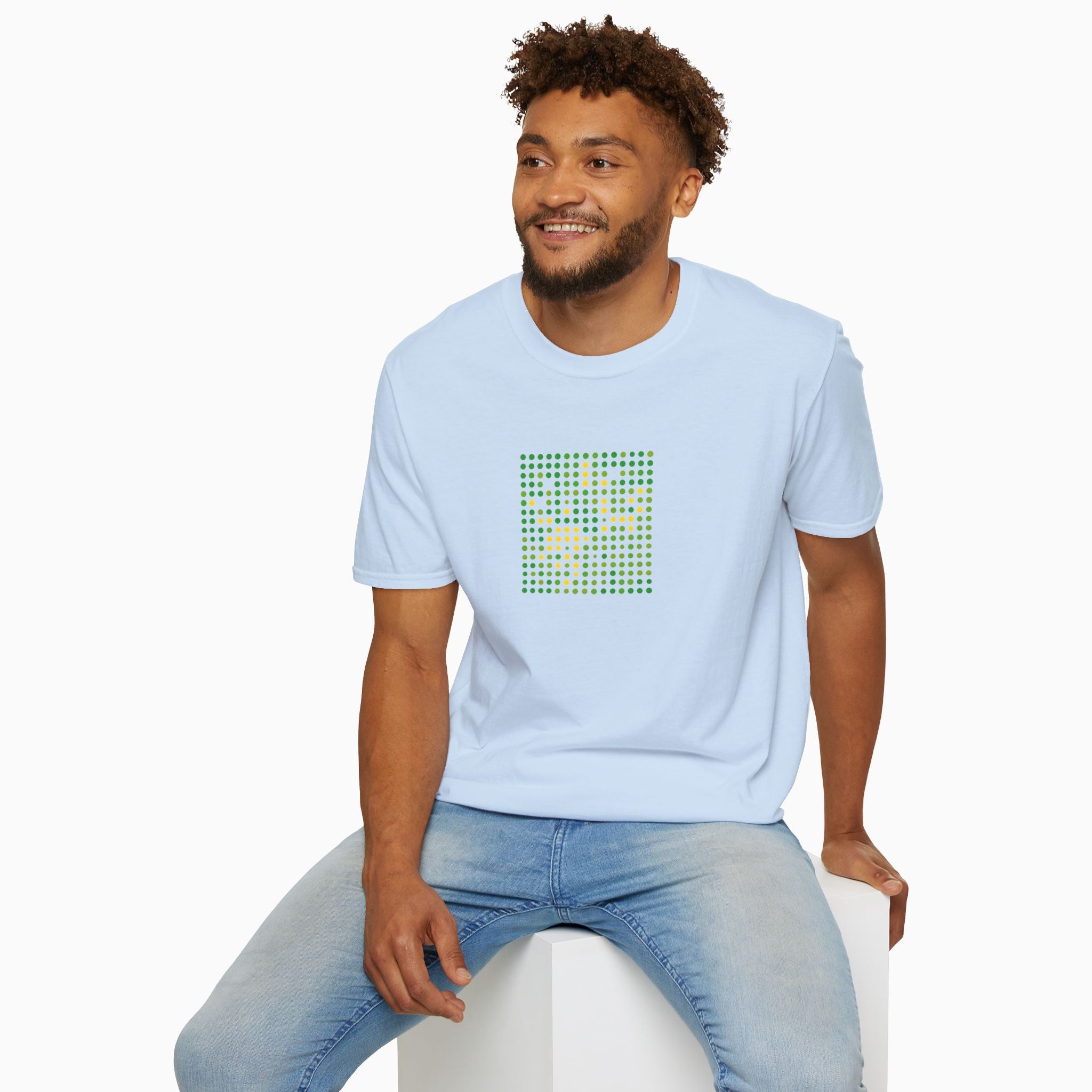 Green & Yellow QR Code Unisex T-Shirt