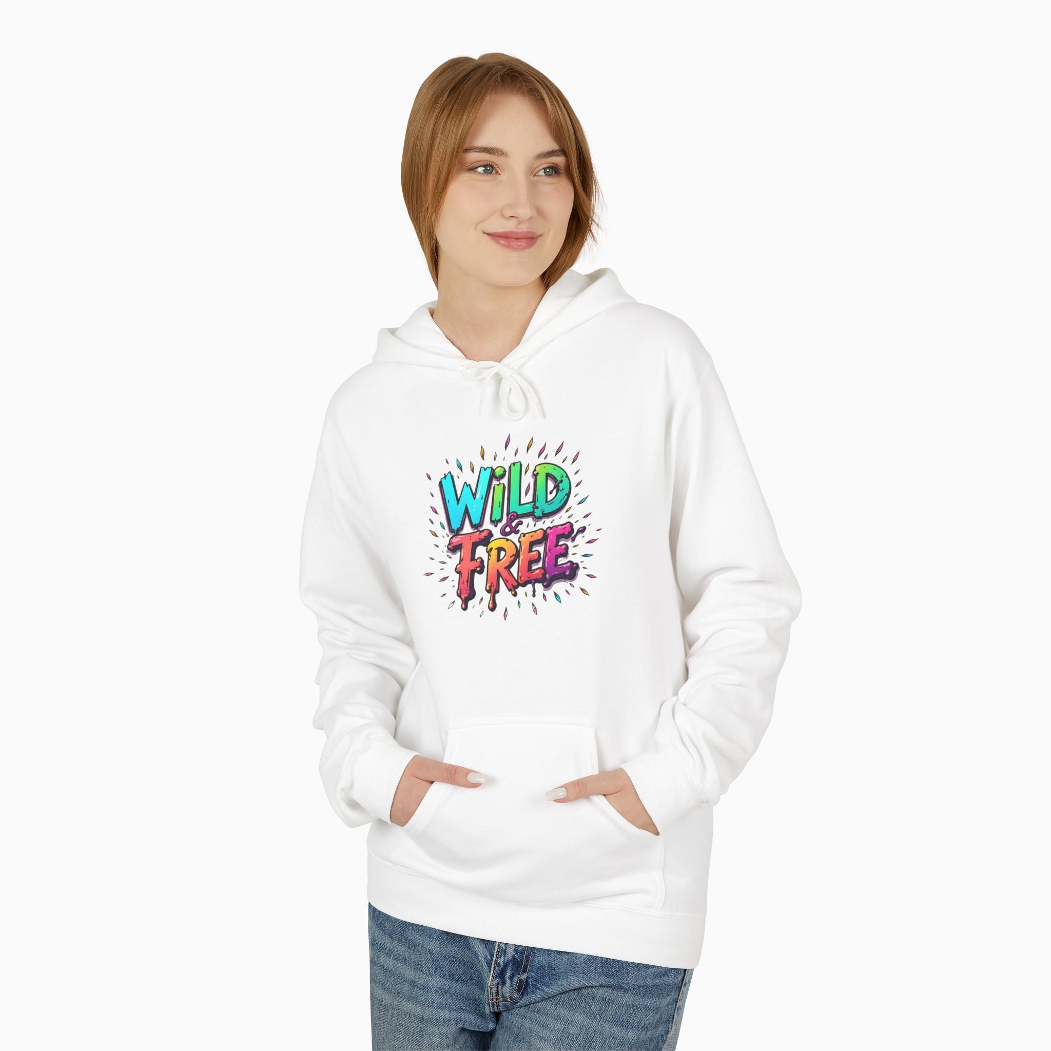 Neon Color Wild Free Unisex Hoodie