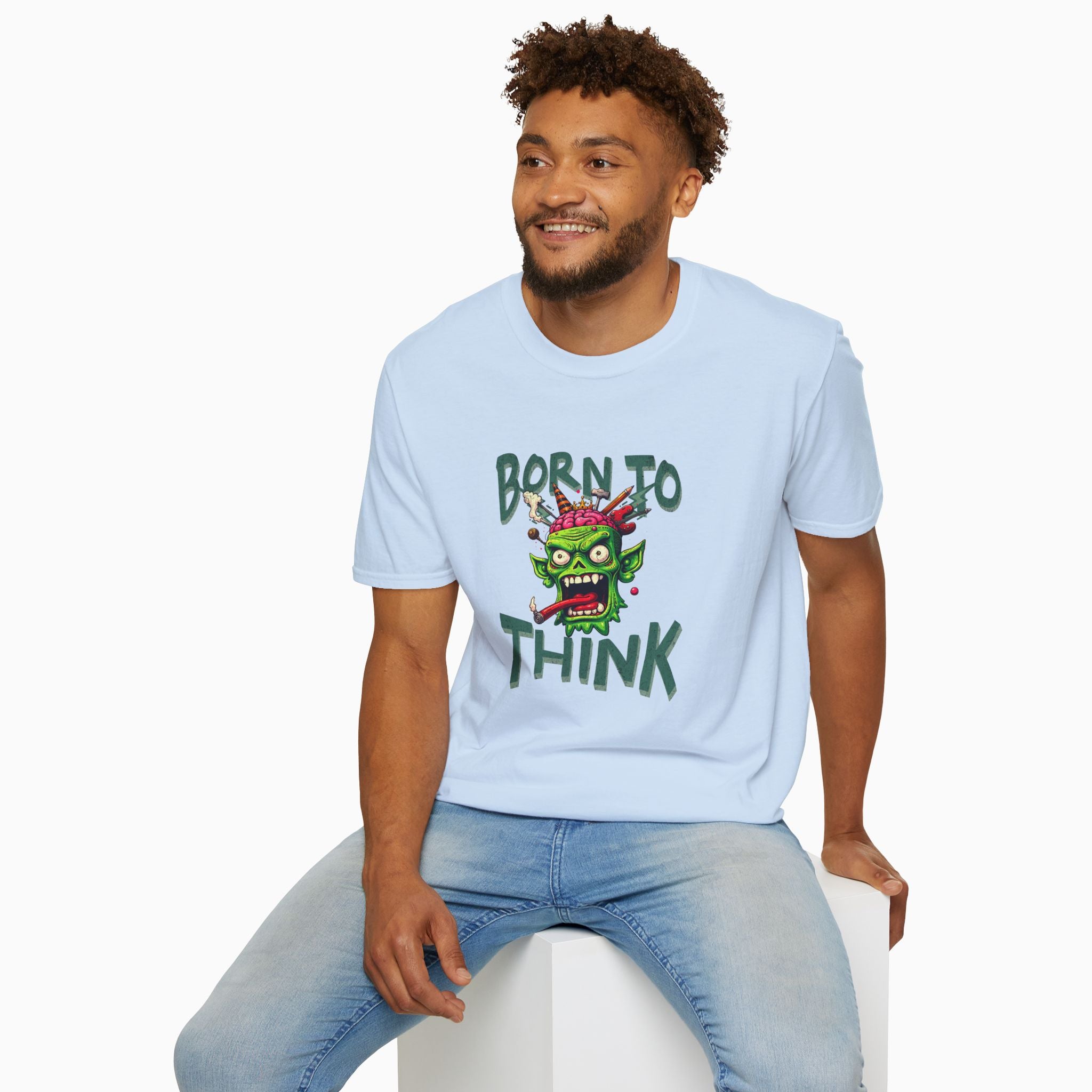 Born to Think Skull Unisex T-Shirt