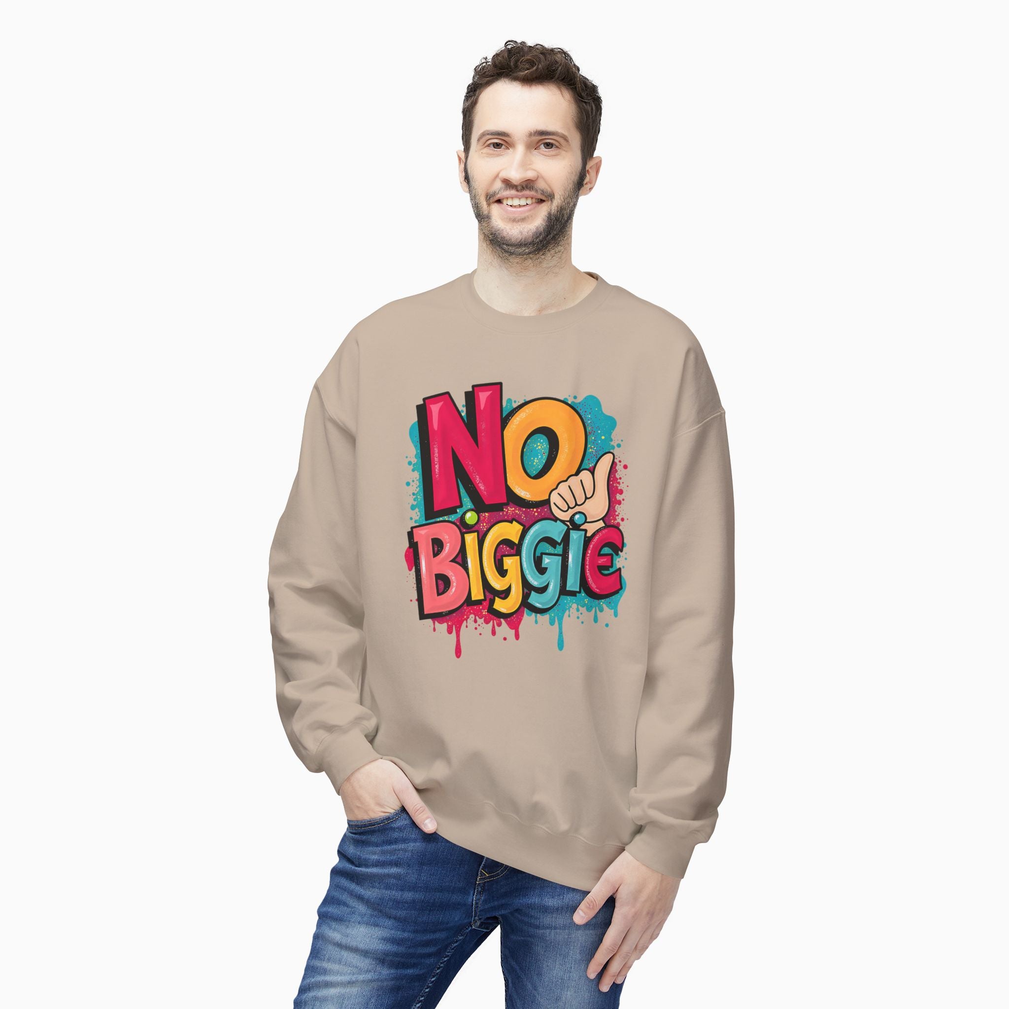 Thumbs Up & No Biggie Unisex Sweatshirt