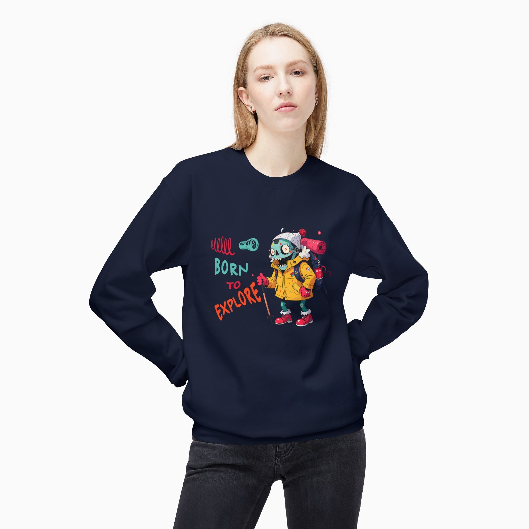 Born To Explore Zombie Unisex Sweatshirt