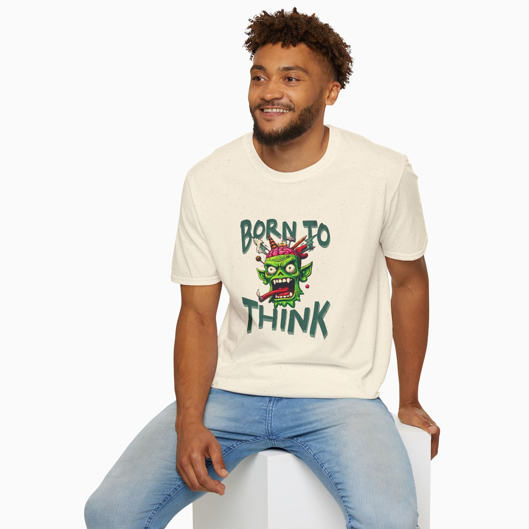 Born to Think Skull Unisex T-Shirt