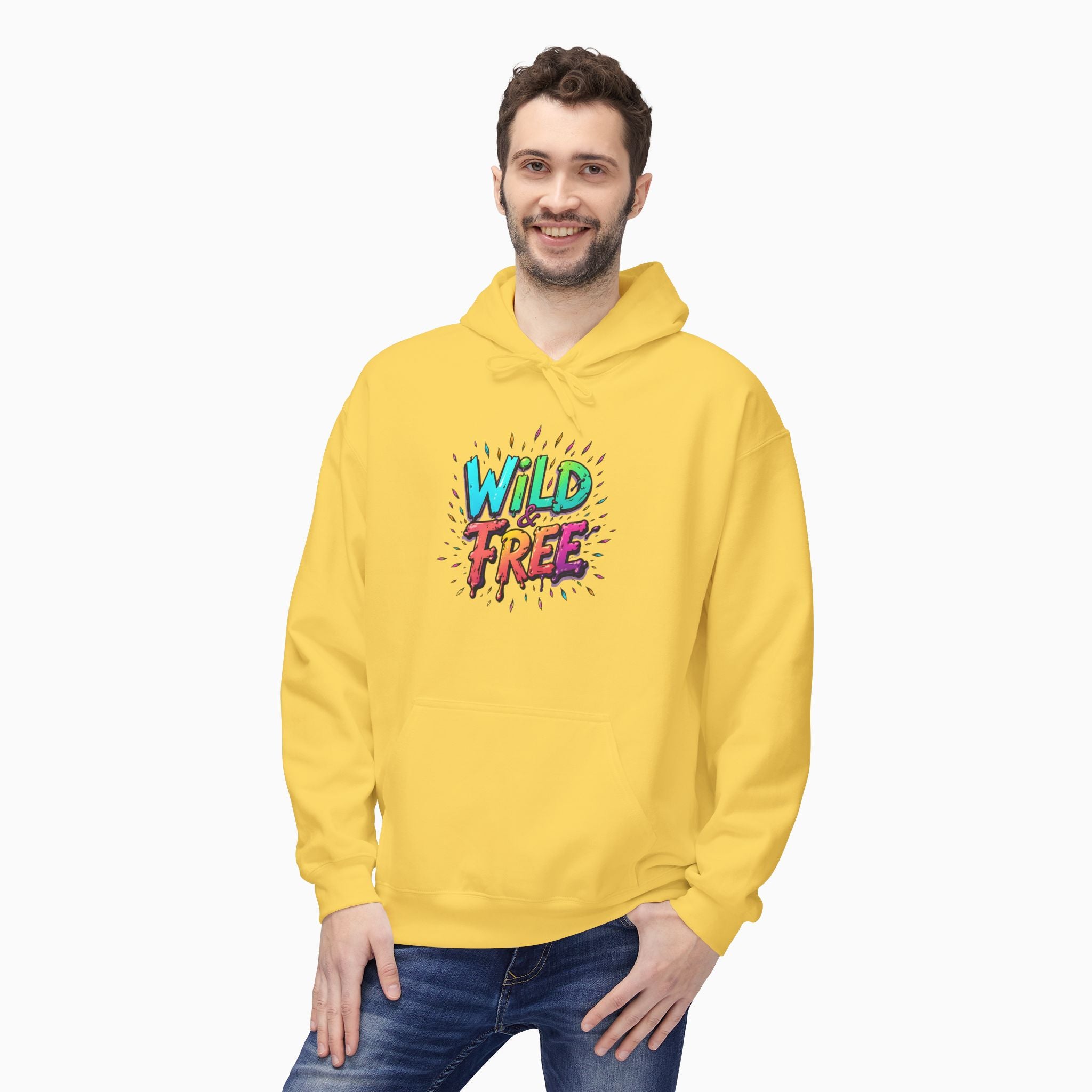 Neon Color Wild Free Unisex Hoodie